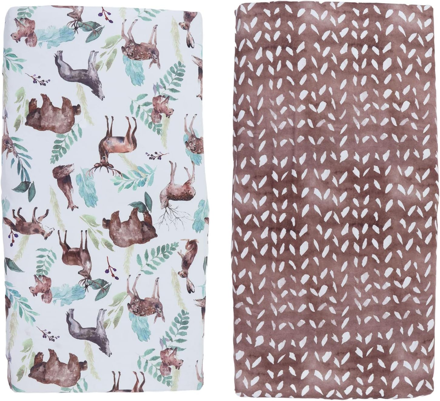 Cot Sheets Comfortable Stretch Crib Mattress Cover Easy to Clean 2 Pieces Soft Rectangle image number 1