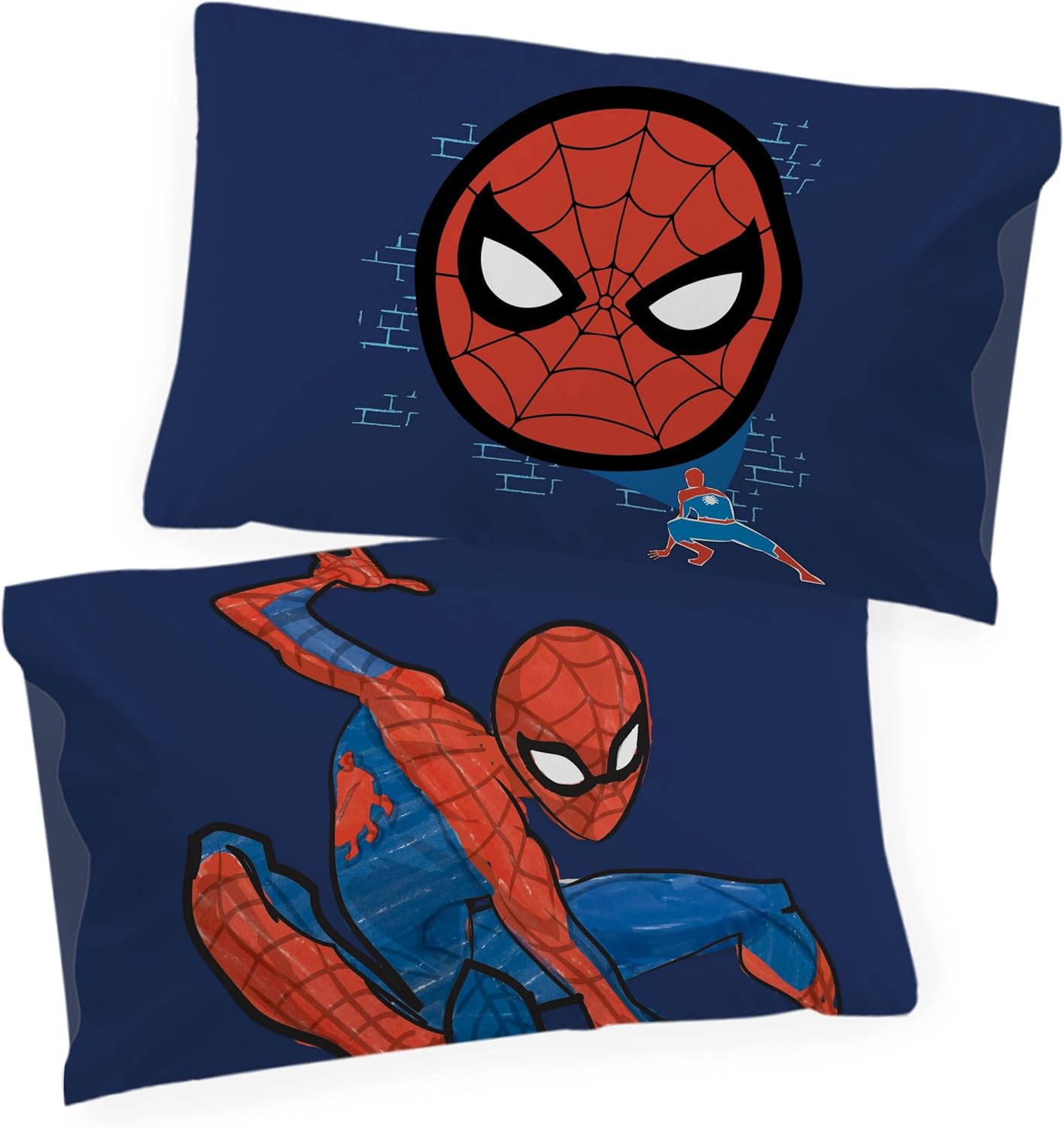 Jay Franco Marvel Spiderman Hero Power 100% Cotton Single Duvet Cover Set - Includes 50 X 70 Cm Pillowcase