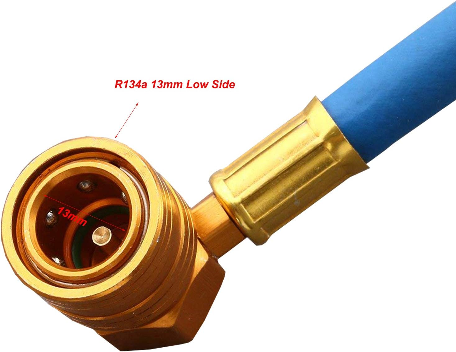 R134A Car AC Refrigerant Charge Hose Kit Recharge Hose with Gauge,A/C 1/2 Recharge Measuring Kit Can Tap Air Conditioning Pressure Gauge R134A by Ketofa image number 2