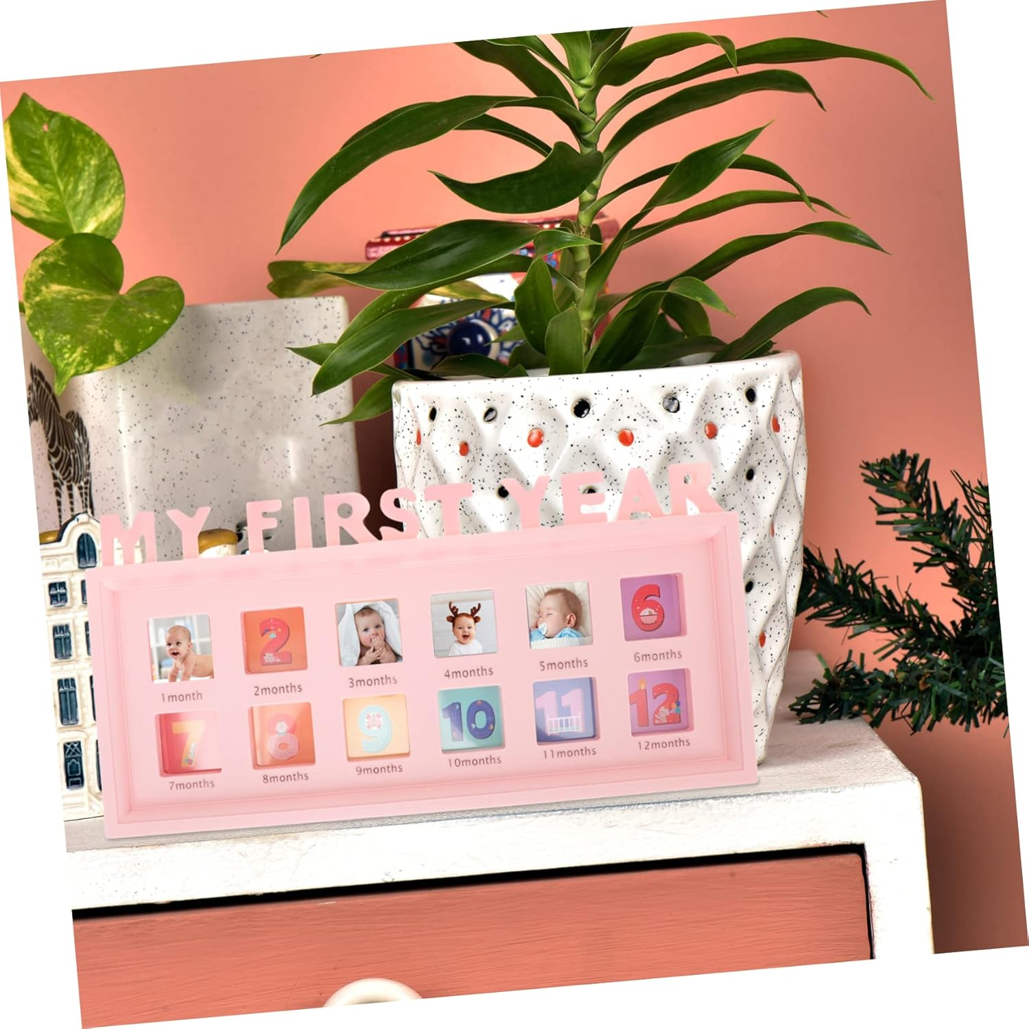 Boy Girl'S Growth Photo Frame Month Milestone Newborn Picture Frame for Boy Girl First Year Memory image number 5