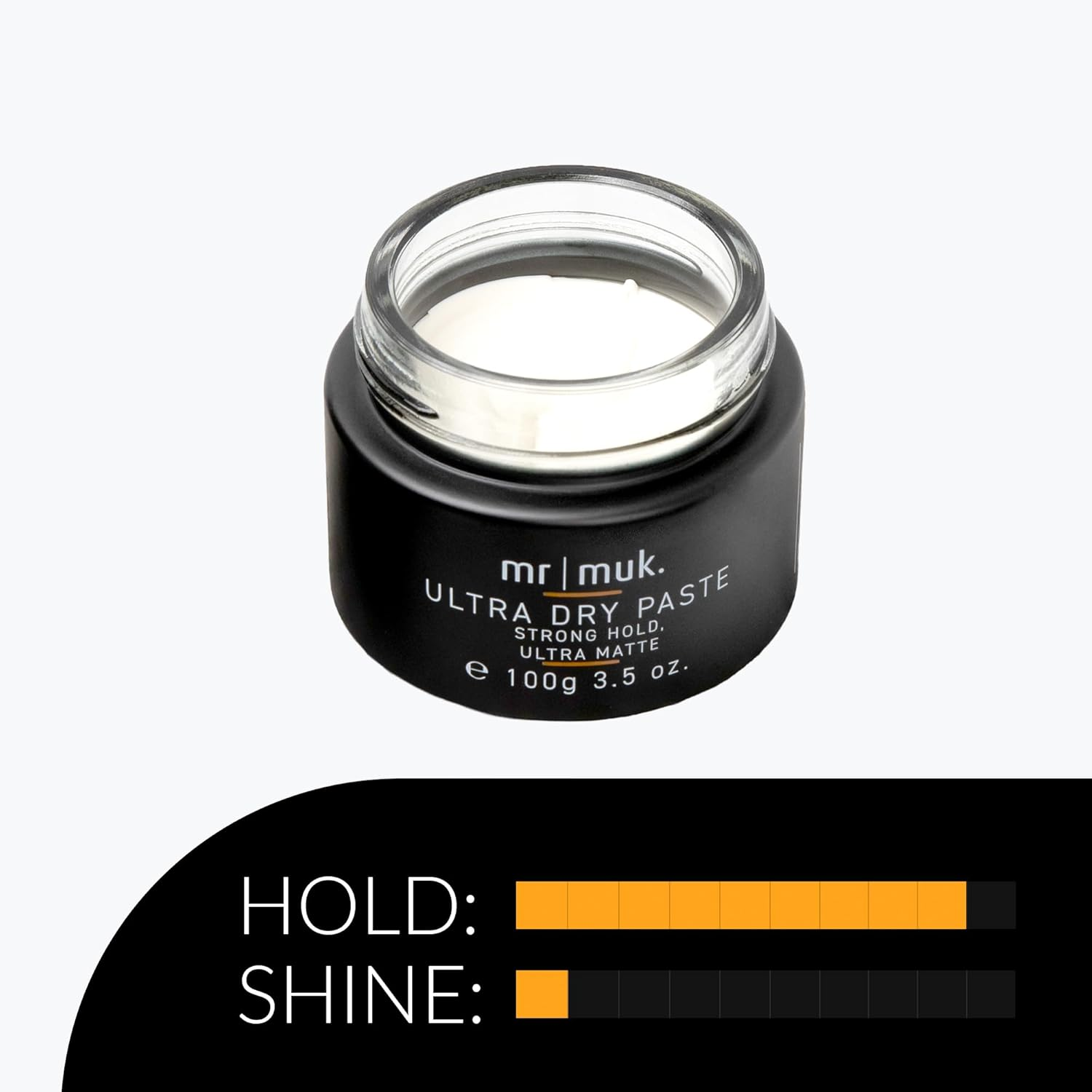 Mr Muk Ultra Dry Paste Duo Pack &ndash; 1 X 100G Full Size + 1 X 50G Travel Strong Hold Hair Styling Paste &ndash; Ultra Matte Finish, Volumising Texture, Water Soluble, Non-Greasy Styling for Men