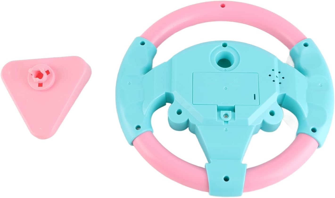 Jiawu Music Children'S Steering Wheel Toy for Hours of Play, Features Imitation Appearance, Enhances Motor Skills, Fits for Curious Kids to (Pink Blue) - Yellow image number 6