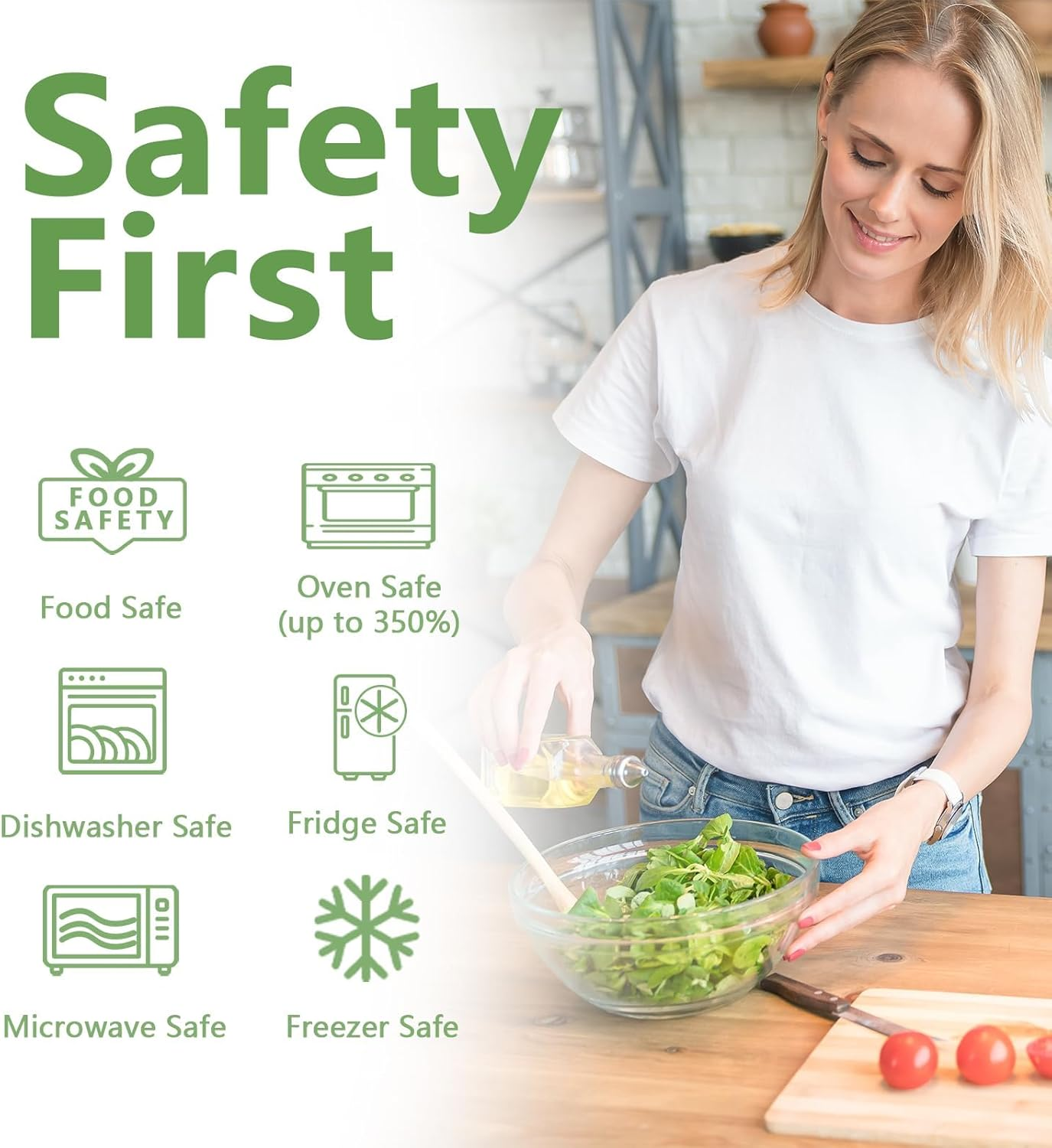 Reusable Silicone Stretch Lids for Food Storage &ndash; Elastic Bowl Covers Fit round & Rectangle Containers, Jars, Cups &ndash; Heat-Resistant, Dishwasher Safe, Premium Kitchen Gadgets (7-Piece Set) image number 3