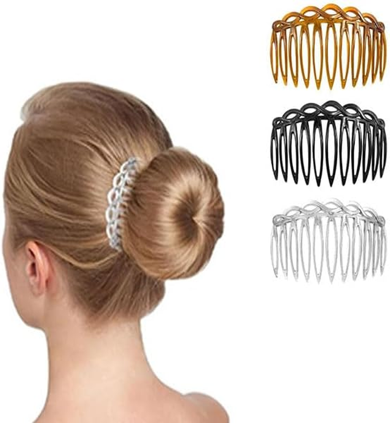 Limcryspp 12-Piece French Small Hair Comb, Plastic-Toothed Decorated Hair Clip for Women, Bridal Veil Accessory, Universal Style Comb for Thick and Thin Hair image number 3