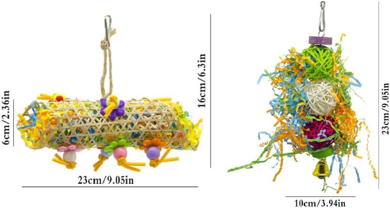 ANCLLO Bird Chewing Foraging Shredder Parrot Cage Shredder for Bird