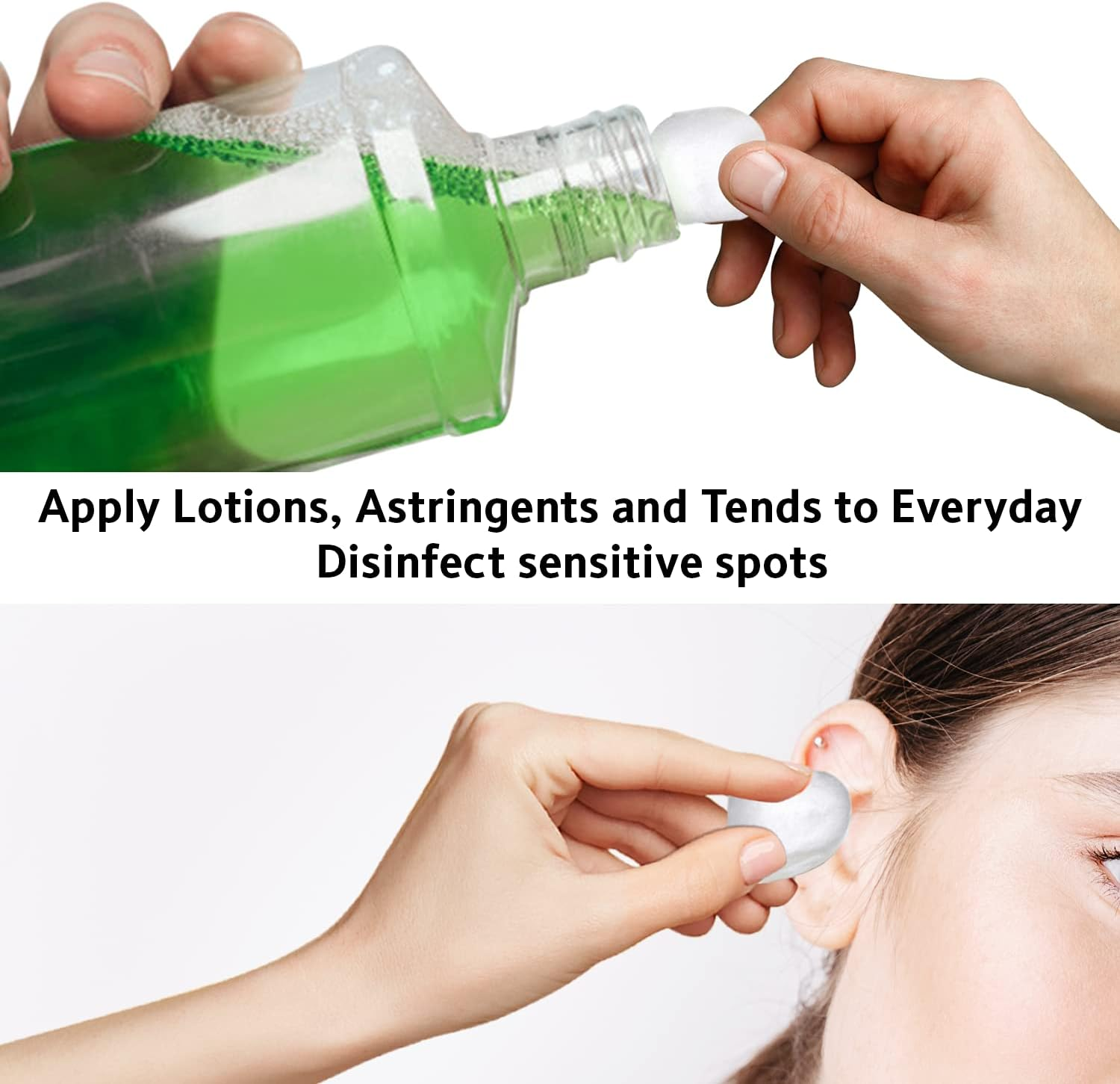 400Pk White Cotton Wool Balls &ndash; Organic Cotton Balls Made of 100% Pure Cotton &ndash; Super Soft and Fluffier Cotton Wool Balls Large &ndash; Suitable for All Skin Types image number 5