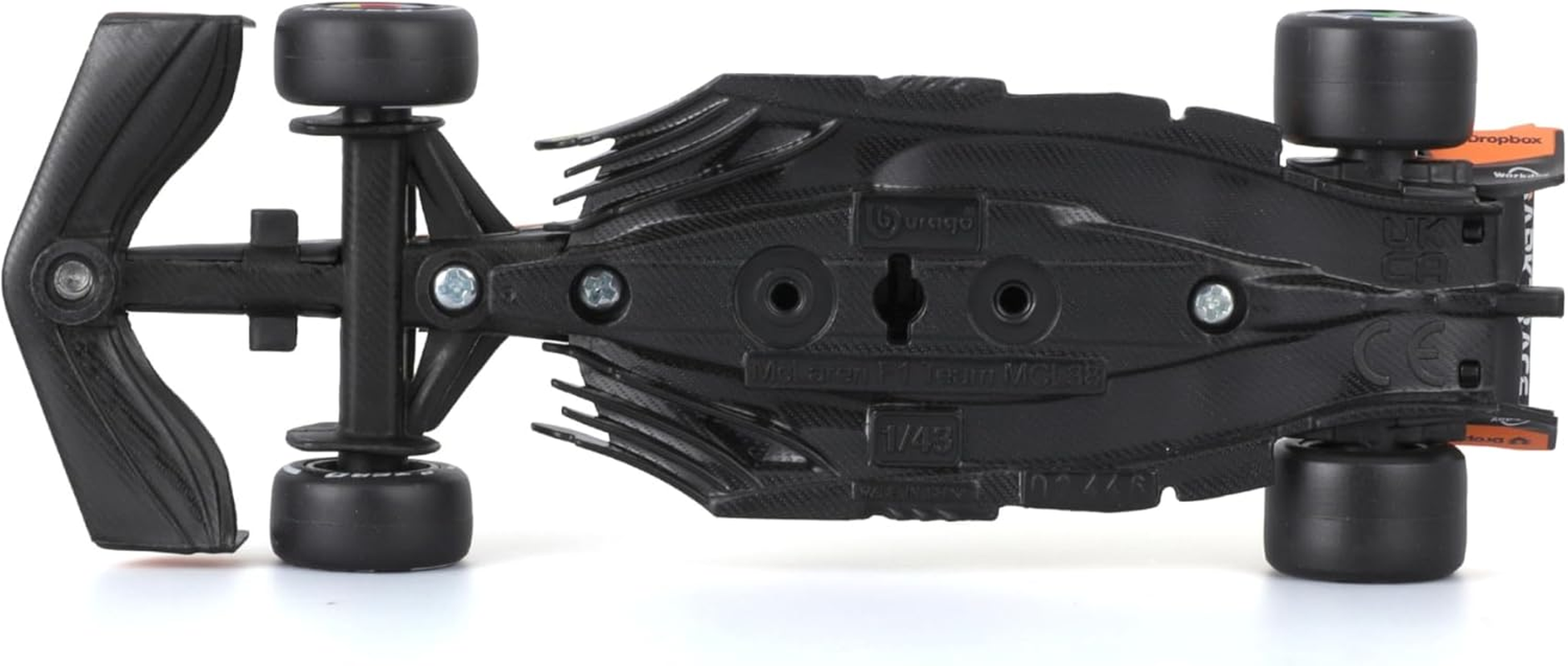 Bburago 1:43 2024 Race Mclaren MCL38 with Helmet, Piastri #81 image number 4