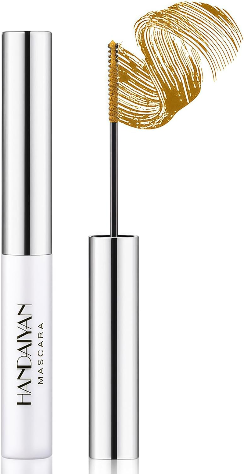 YBUETE Blue Mascara, Colorful Mascara for Cosplay Party Eye Makeup, Long-Lasting Waterproof Colored Mascara Makeup, Long & Thick Curling Mascara, Colorful Mascara Eye Makeup Present for Women