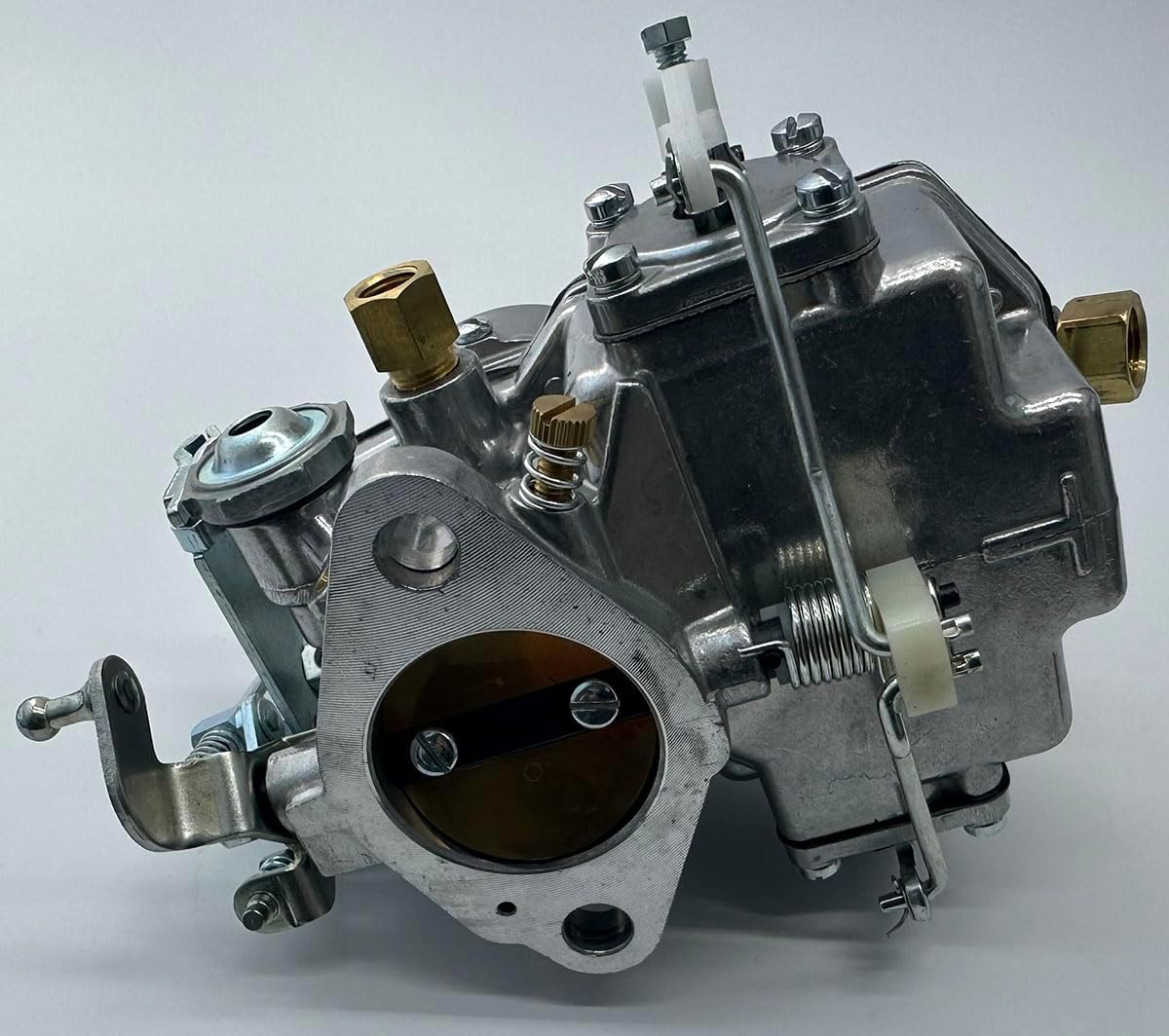 Autolite 1100 Carburetor Manual Choke for 1963-1968 Ford Mustang Falcon Mercury 170&200Ci Inline 6 Cylinder Automatic Transmission 1963 64 F100 Trucks V6 223" & 262".Passenger Side Mount Choke Cable image number 1