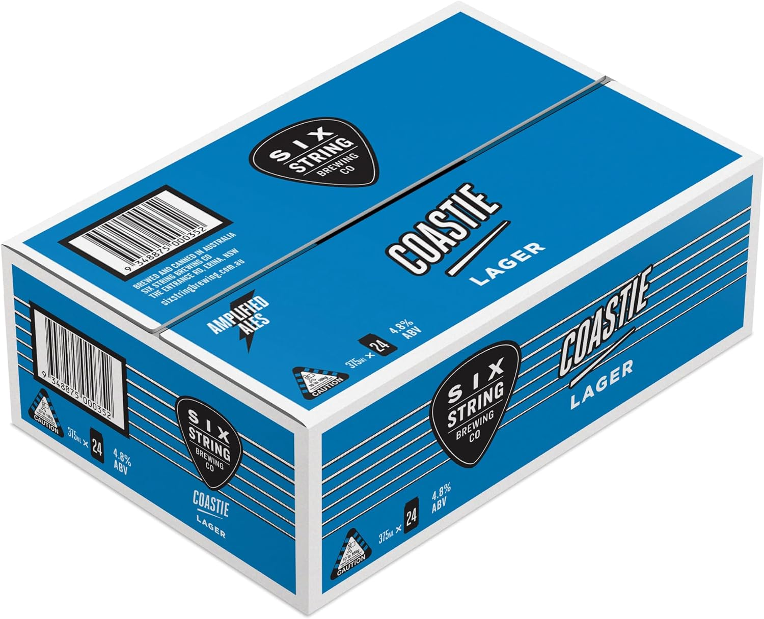 Six String Brewing Coastie Lager 375Ml Case of 24 Craft Beer image number 2