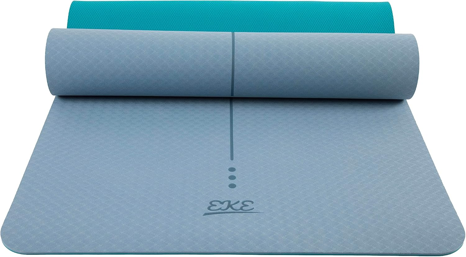 EKE Yoga Mat with Alignment Lines- Non-Slip Sweatproof Surface - 100% Recycleable Materials - Eco Friendly image number 3