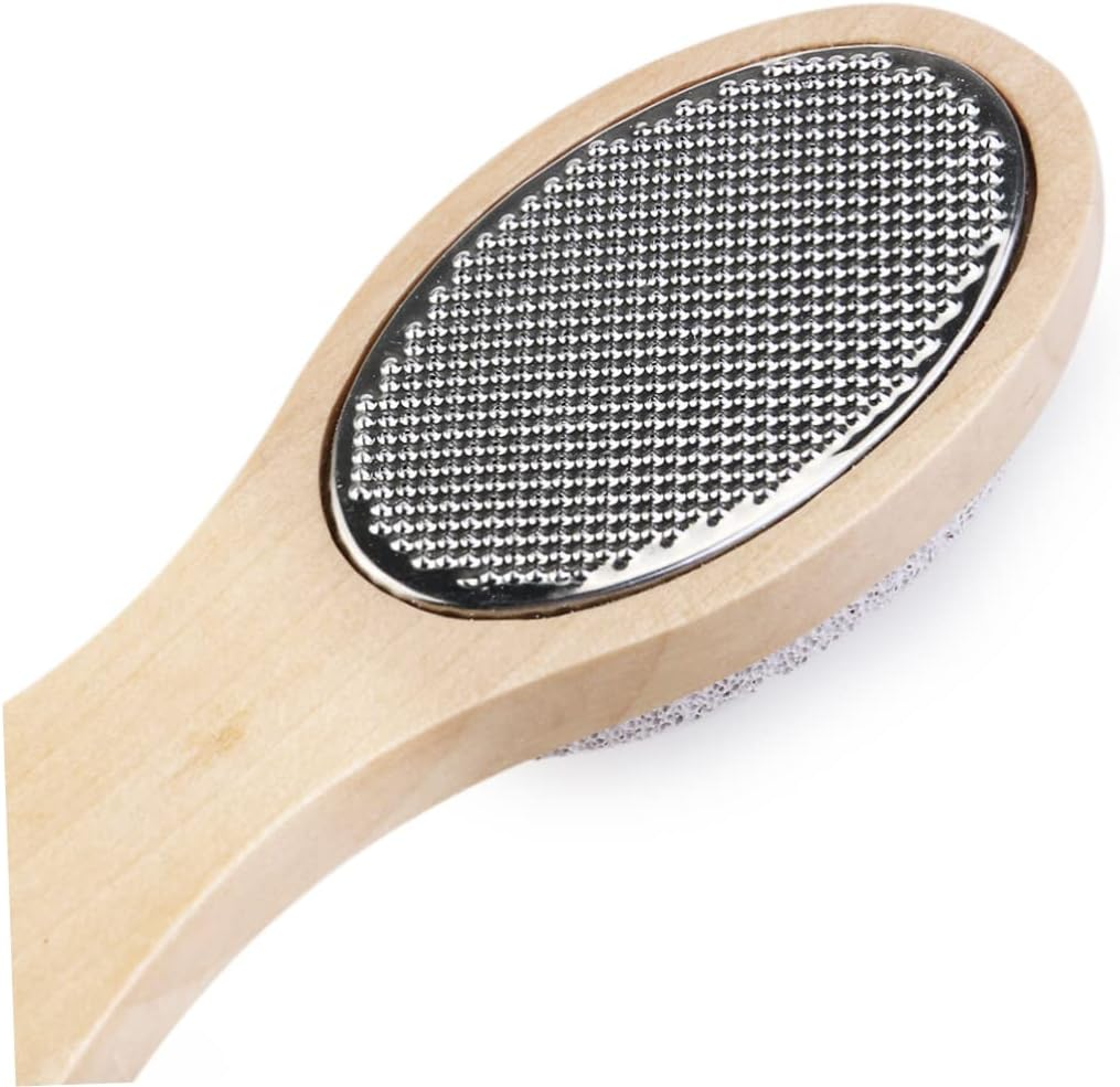 Mikinona Foot Care Nail Brush Pumice Stone Foot Scrub Brush Callus Reducer Exfoliating Tool image number 2