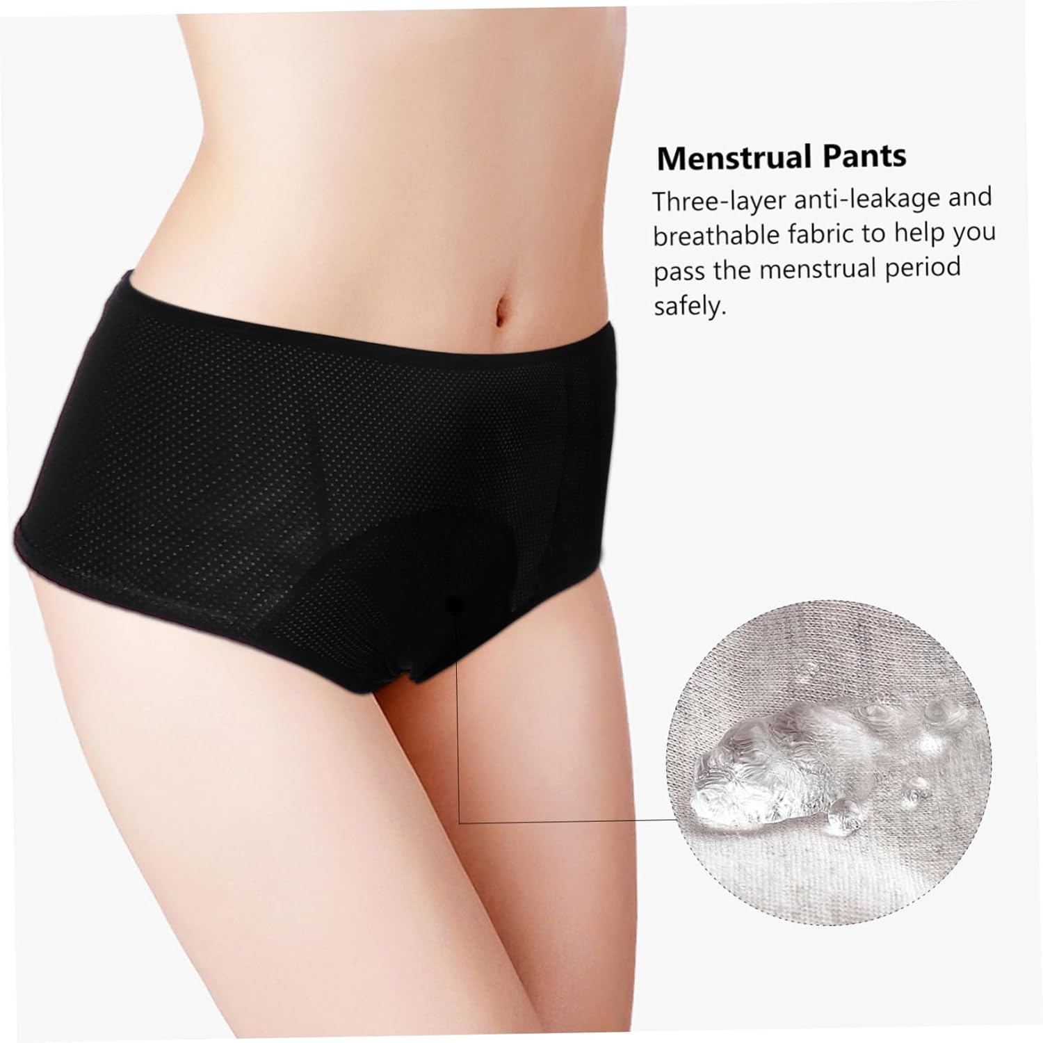 LIFKOME Menstrual Underpants for Women Comfortable Leak Period Pants with Three Leakage Durable Breathable Material for Monthly Protection image number 5