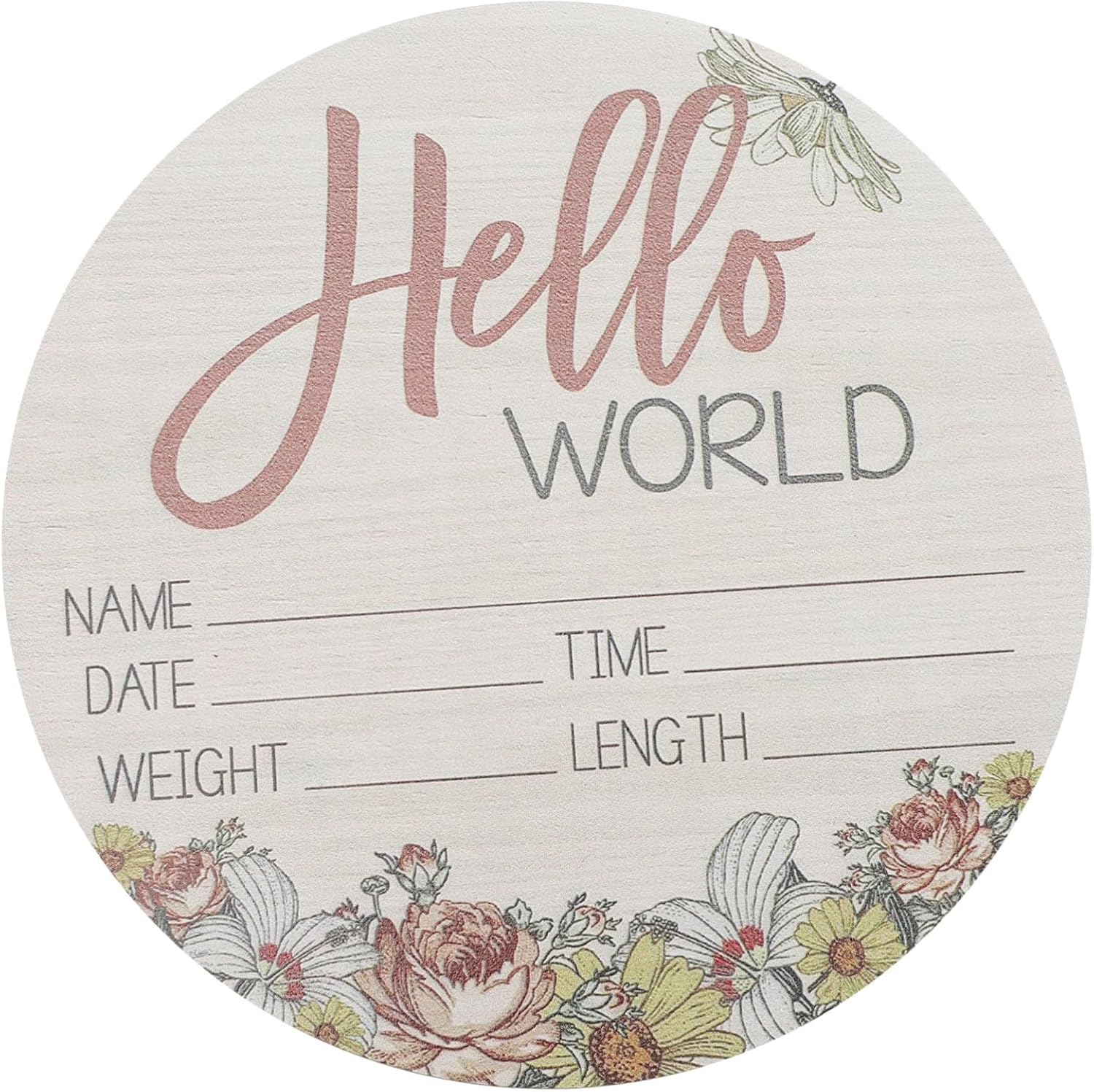 Wooden Newborn Announcement Sign Baby Name Birth Photo Prop for Hospital Baby Shower Nursery Decor image number 4