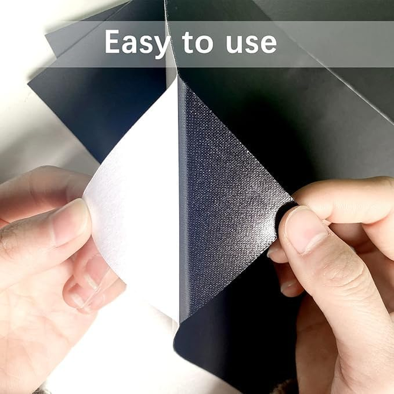 Leather Repair Patches 3.9&times;7.87 Inch 6 Pieces for Sofa, Couch, Car Seat, Cabinet, Bag Anti-Scratch Patches First Aid Patches Repair Leather Black