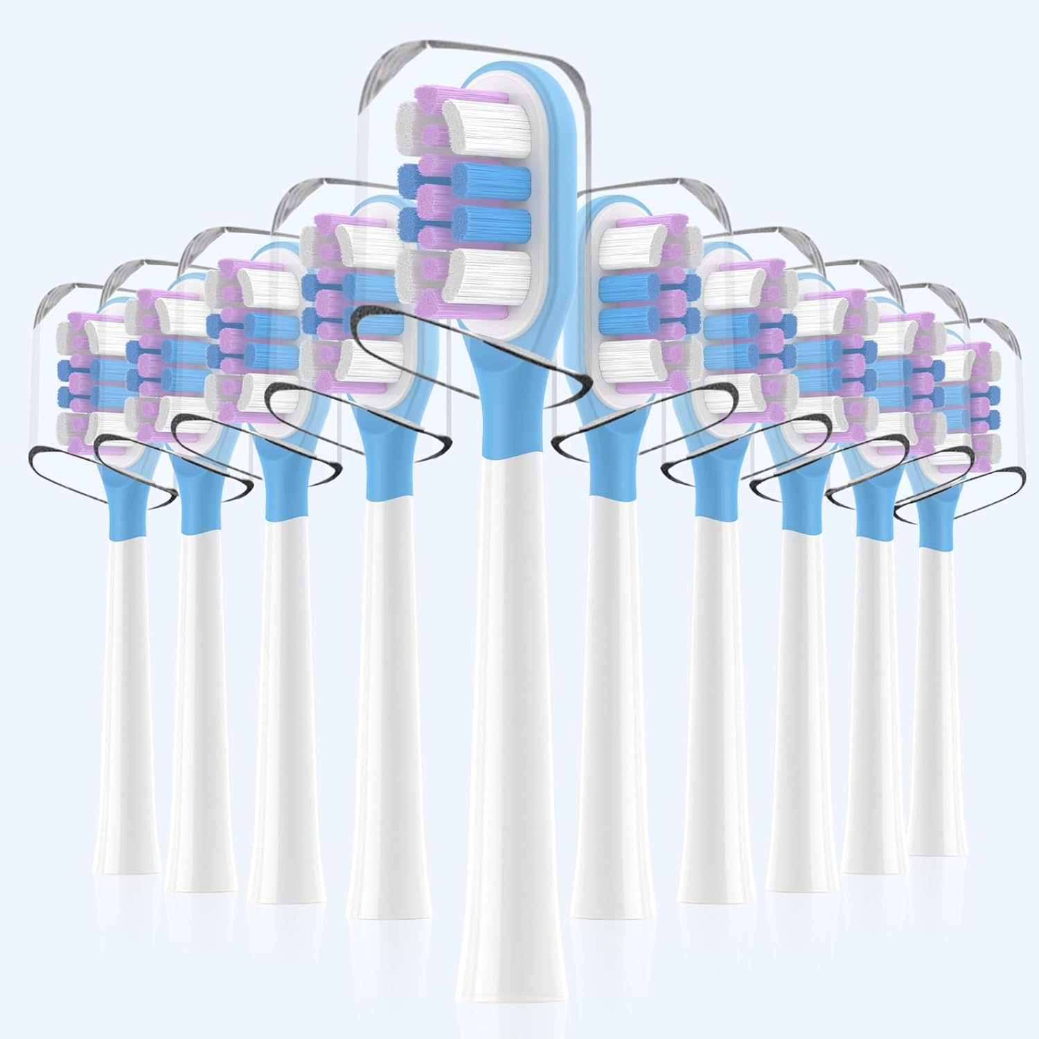 10 Pack Compatible with Laifen Wave Electric Toothbrush Replacement Heads, for Laifen Toothbrush Heads (Ultra Whitening, M) image number 3