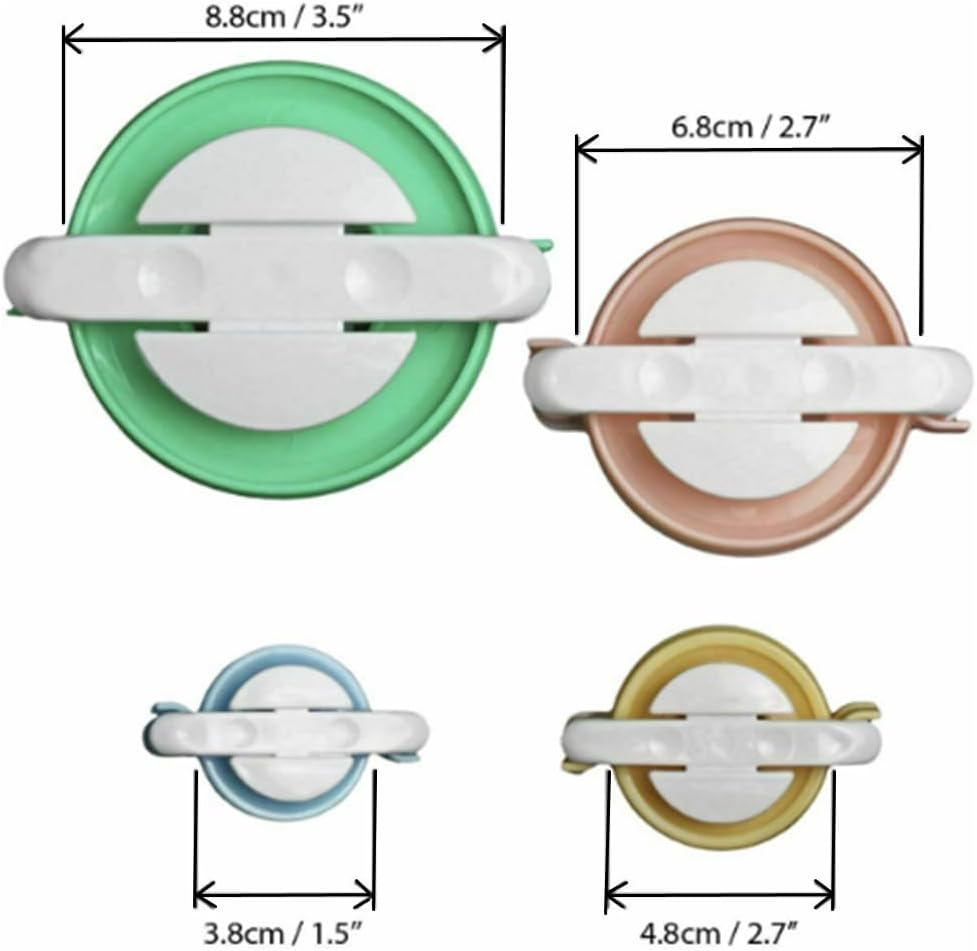 Pom Pom Makers,Pompom Maker Tool Set for Fluff Ball Weave DIY Wool Yarn Knitting Craft Project for Kids and Adult 1 Pcs Scissors+Set of 4 Pom Pom Makers, Loopunk