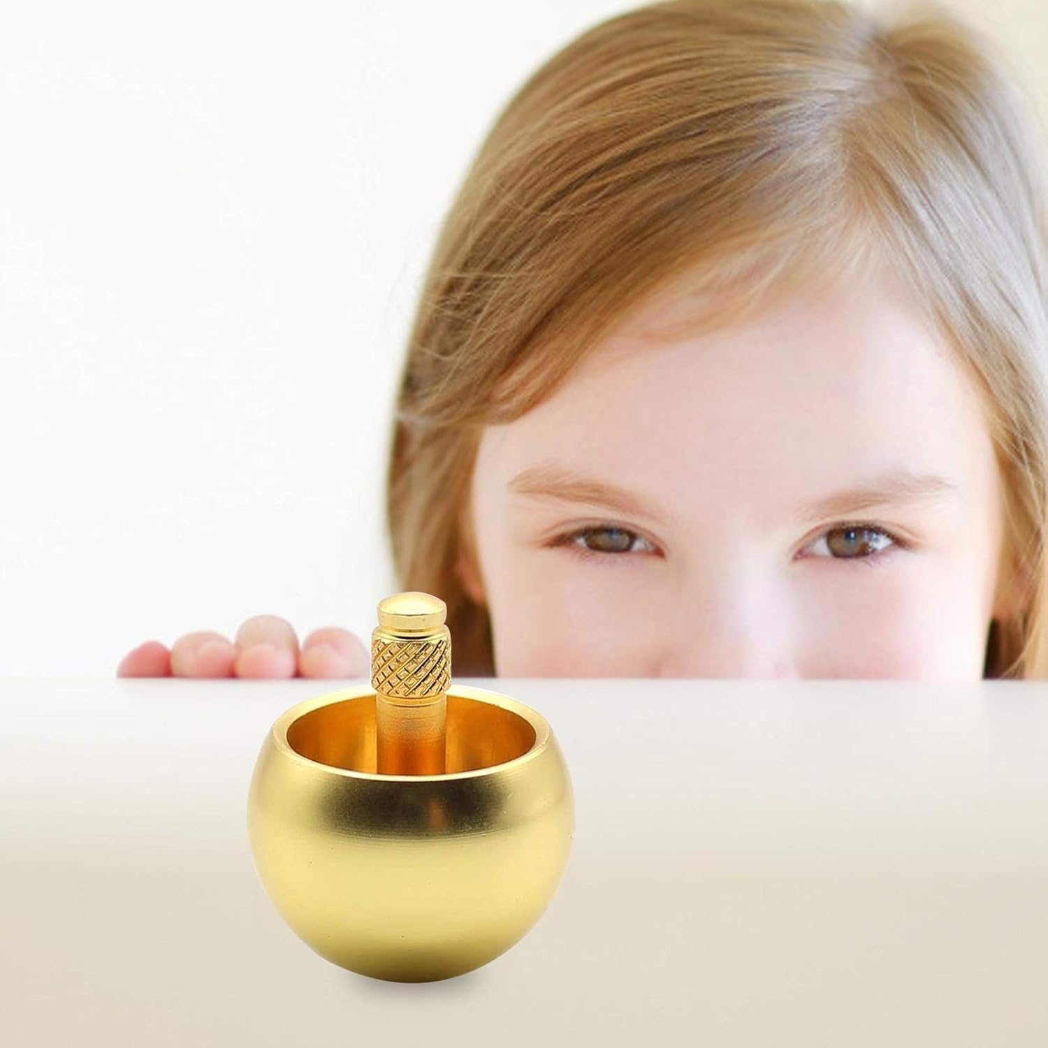 Kids Top - Stainless Steel Precision Gyroscope Toy with Smooth,Compact Desktop Spinner Top Plaything for Home, image number 6