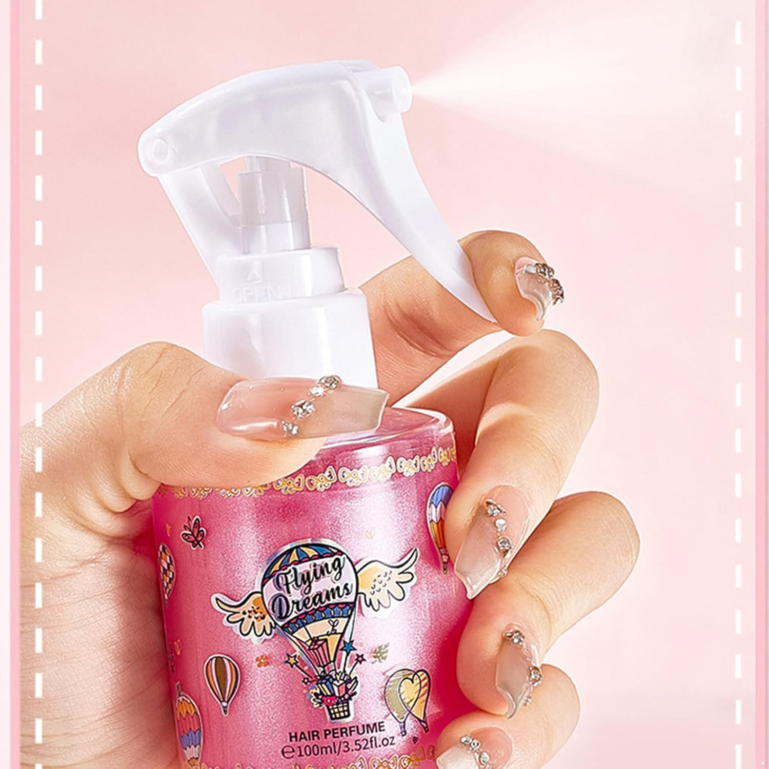 RUNQHUI Long Lasting Fresh Scent Body Spray Perfume Mist for Women Men Light Fragrance for Hair Skin and Clothes Pink One Size - Pink image number 3