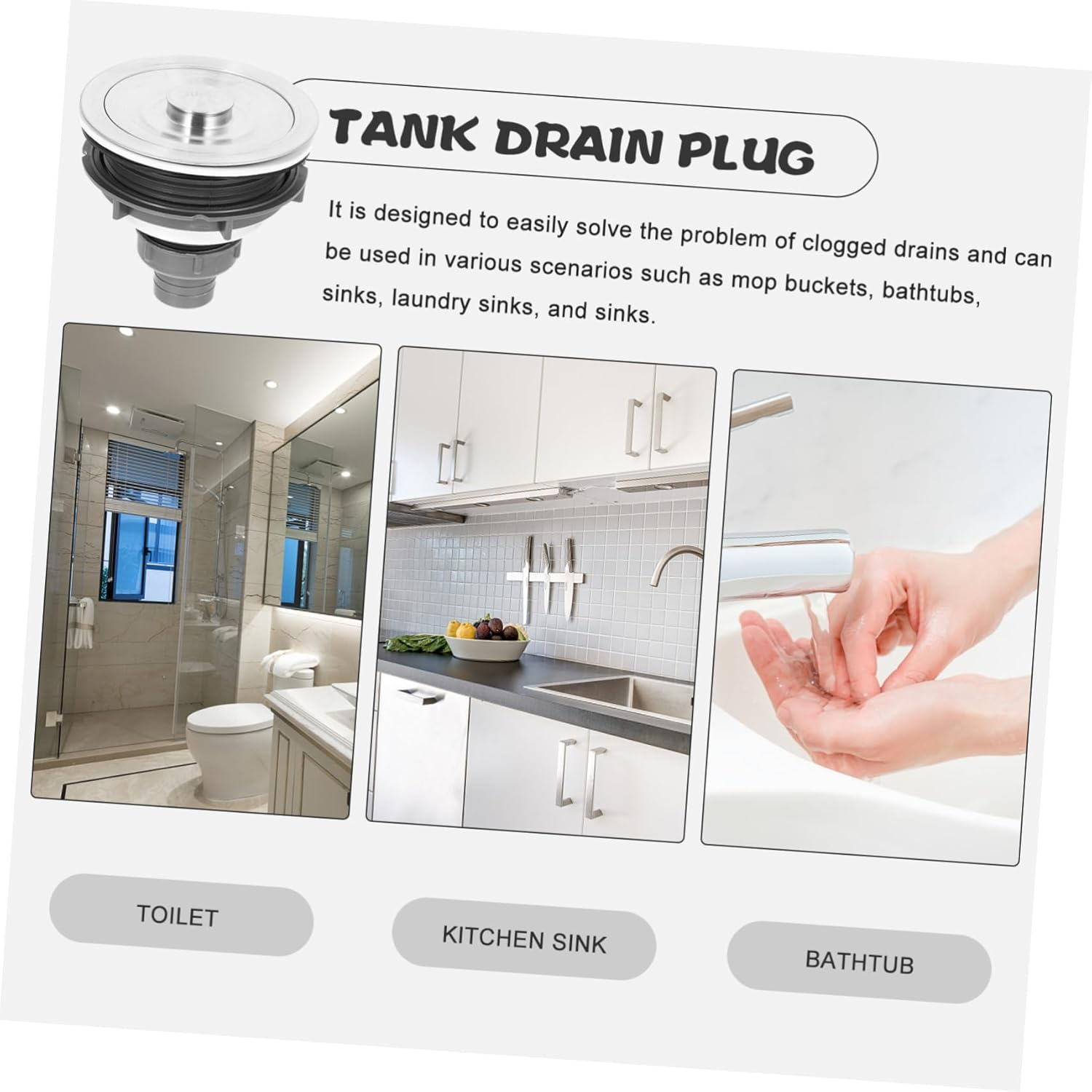 Beatifufu Hair Catcher Wall-Mounted Sink Strainer Shampoo Basin Drain Plug for Salon image number 1