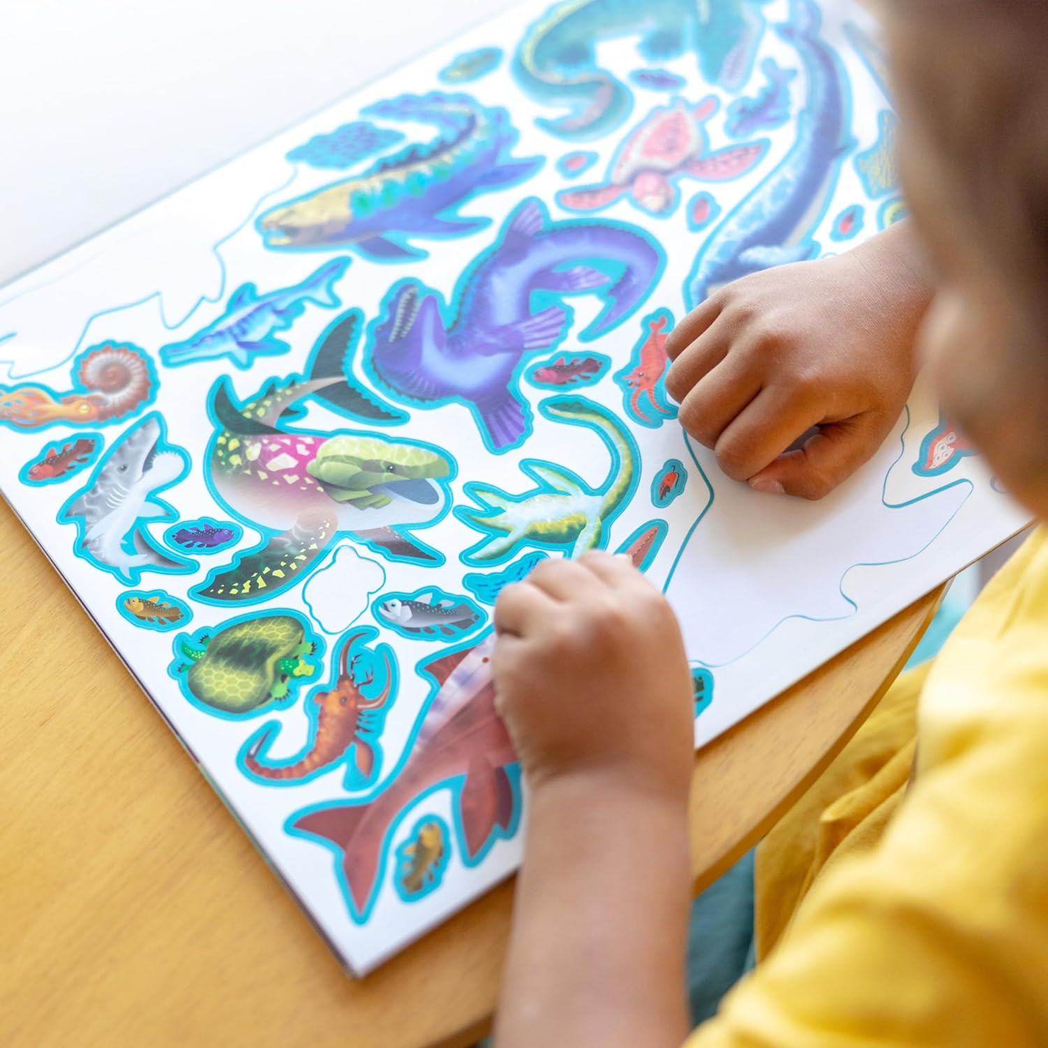 Melissa & Doug Reusable Sticker Pad &ndash; Prehistoric Dinosaurs Activity Book for Kids Age 3+ image number 1