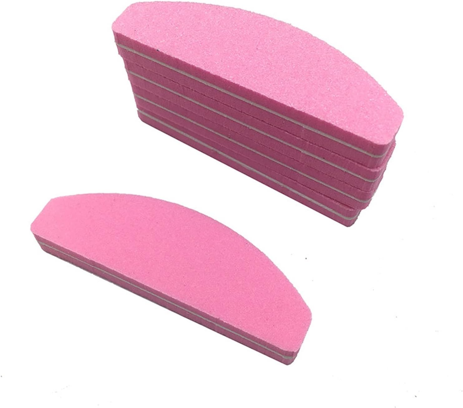 TRUSTTWO 40Pcs/Lot Color Mini Nail Files Buffer 100/180 Trimmer Buffer Lime a Ongle Nail Art Tools Washable Buffing Sanding File Sponge the New (Color : Pink)