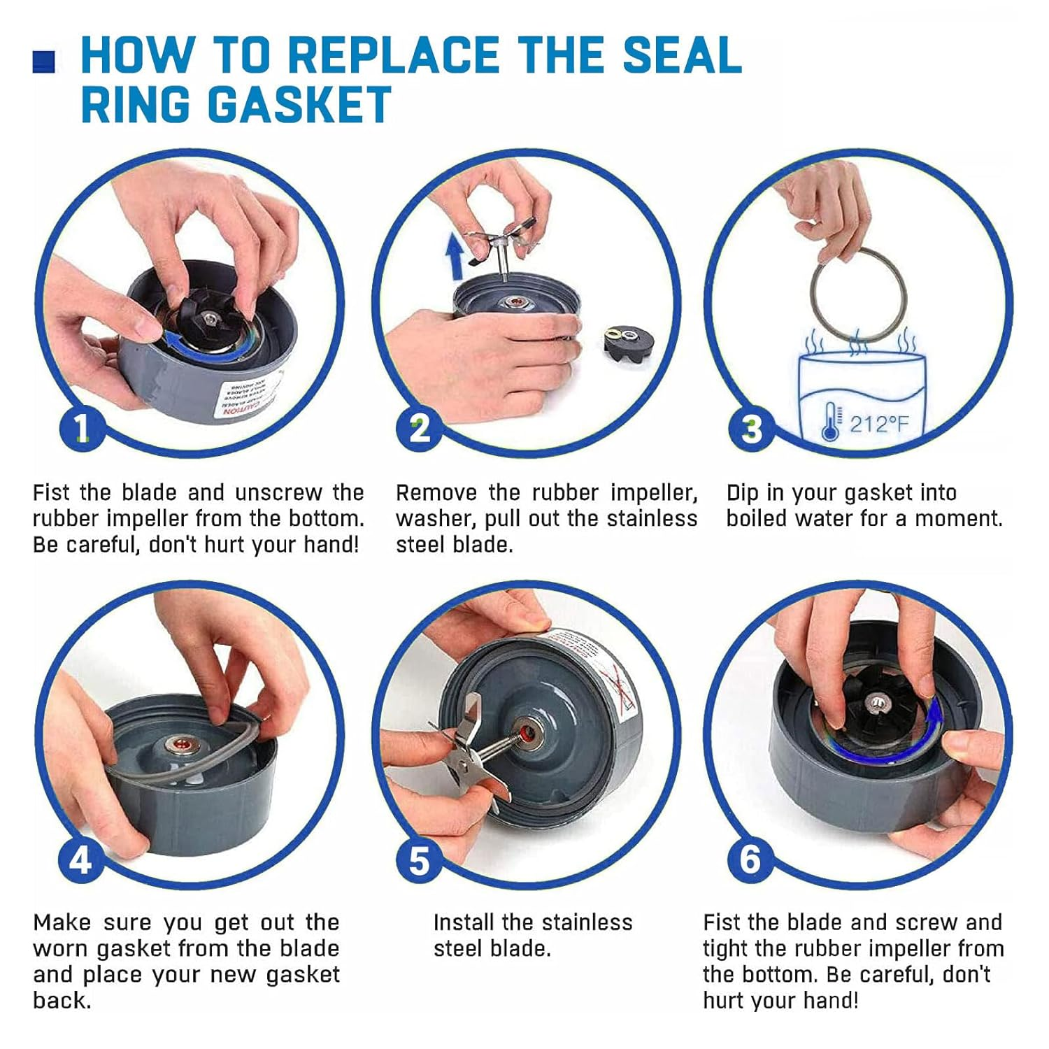 Lyvixora 4-Pack Blender Gasket Seals - Silicone O-Ring Replacement for 600W/900W Series, Durable Juicer Blender Accessories Compatible with Nutribullet