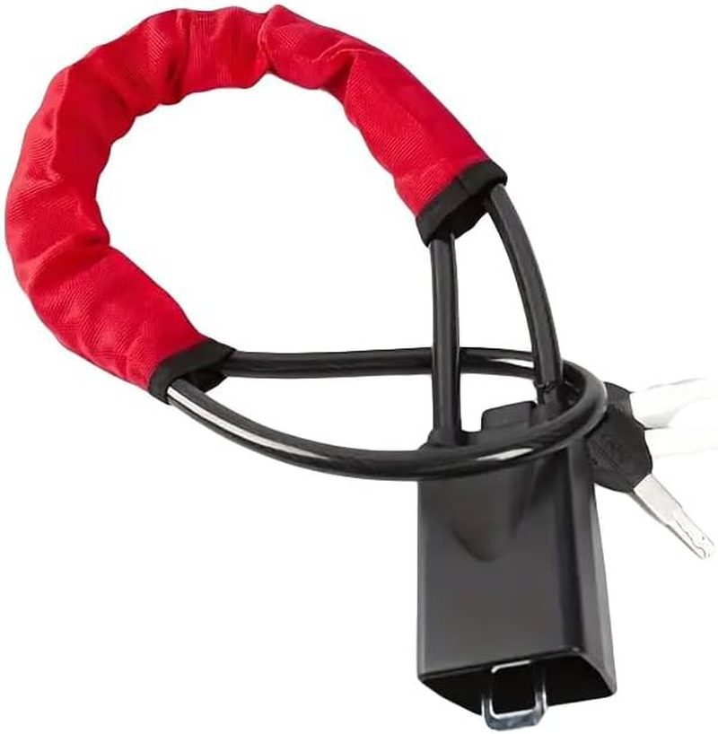 AIMALL Universal Car Steering Wheel Lock, Brightly Coloured Waterproof Cover with Seat Belt Buckle and Steel Cable Rope, Anti-Theft Handle Lock