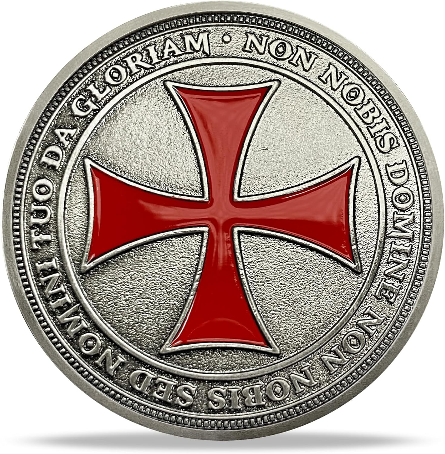 Knights Templar Challenge Coin Christian Christ Red Cross Religious Reminder Gifts for Men Women image number 3
