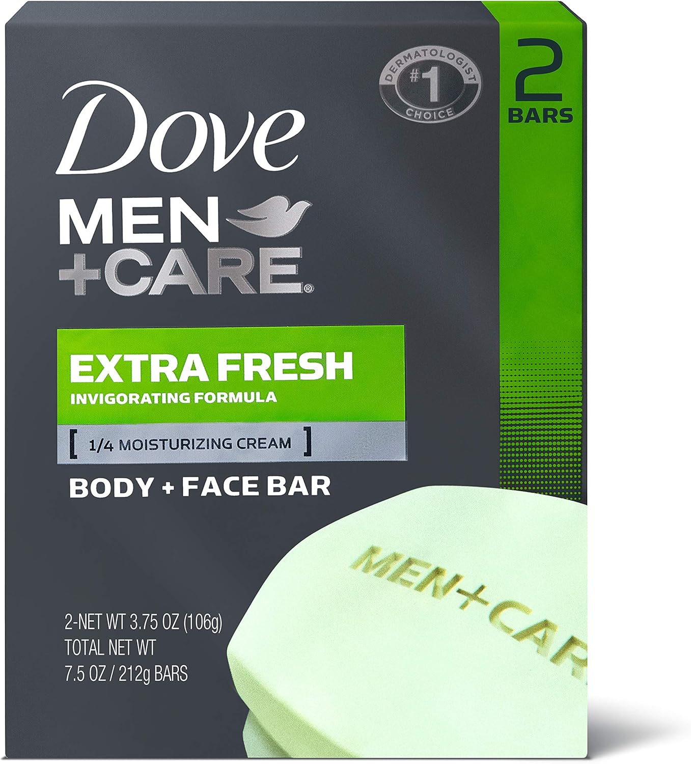 Dove Men plus Care Extra Fresh Body and Face Bath Bar - 2 Ea image number 6
