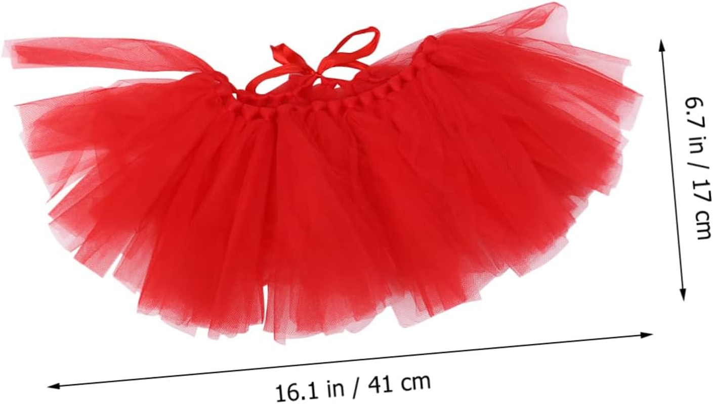 Ipetboom 4Pcs Pet Gauze Skirt Party Mesh Dog Clothes Puppy Dress Pet Supplies for Puppy Dog Crown Headband Skirt Crown Headband image number 3