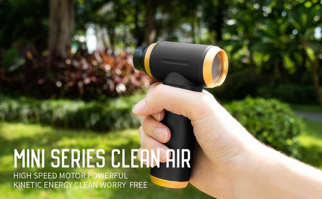 Compressed Air Duster, Electric Air Duster 80000 RPM Keyboard Cleaner Mini Air Blower for Computer Cordless Air Dusters Can Rechargeable for PC Cleaner All Metal, Air Blower Mini Electric Air Duster image number 4