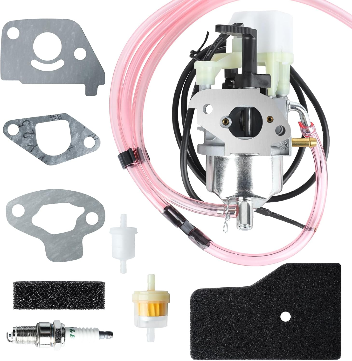 EU2000I Carburetor for Honda Eb2000I Eu2000I EB2000I EU2000I EB2000IT1 EU2000IK1 EU2000IK1 16100-Z0D-D03 16100-Z0D-D01 Carb with Air Filter Spark Plug Gasket Fuel Line image number 4