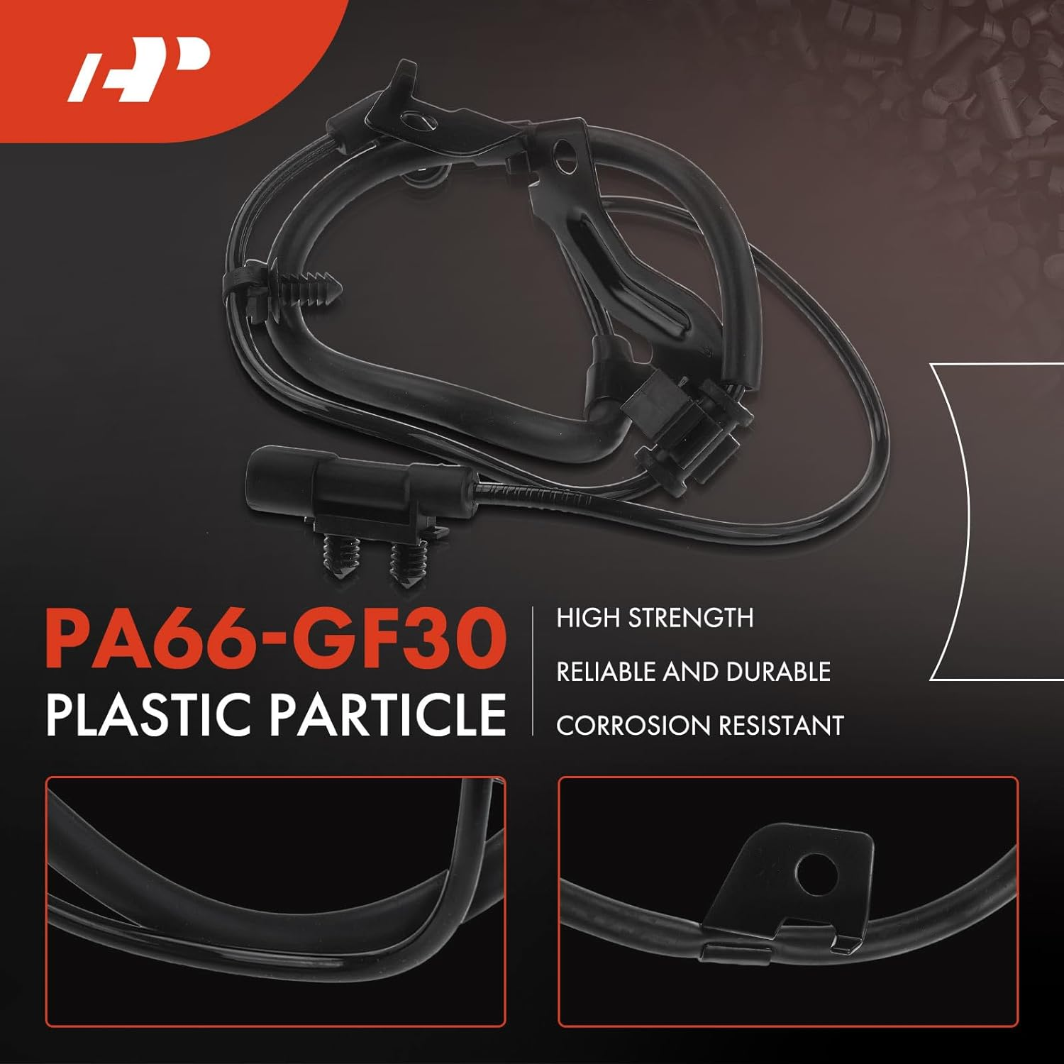 A-Premium Rear Right ABS Wheel Speed-Sensor - Compatible with Dodge Journey 2009 10 11 12 13 14 15 16 17 18 19 2020, Sport Utility - Rear Passenger Side, Replace# 04743874AE, 4743874AF image number 1