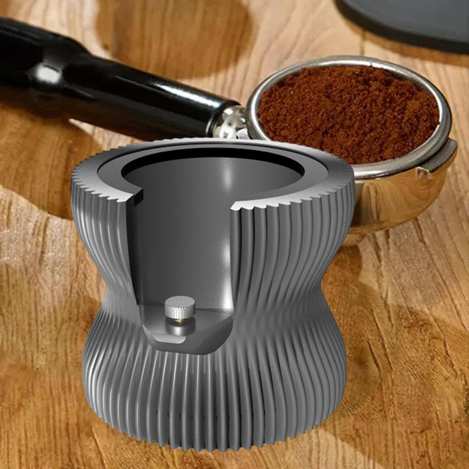 Perfk Coffee Tamper Holder Tamper Station Sturdy Tools Espresso Tamper Station for 51/53/58Mm for Tearoom Home Cafe Counters Shop, Black - Violet image number 4