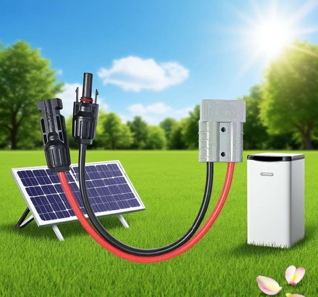 50AMP Anderson Plug to MC4 Solar Panel Cable Adapter Connector &ndash; 30Cm 10AWG Heavy Duty Extension Lead for Caravan, RV, 4WD, Battery, and Solar Systems(30Cm) image number 4