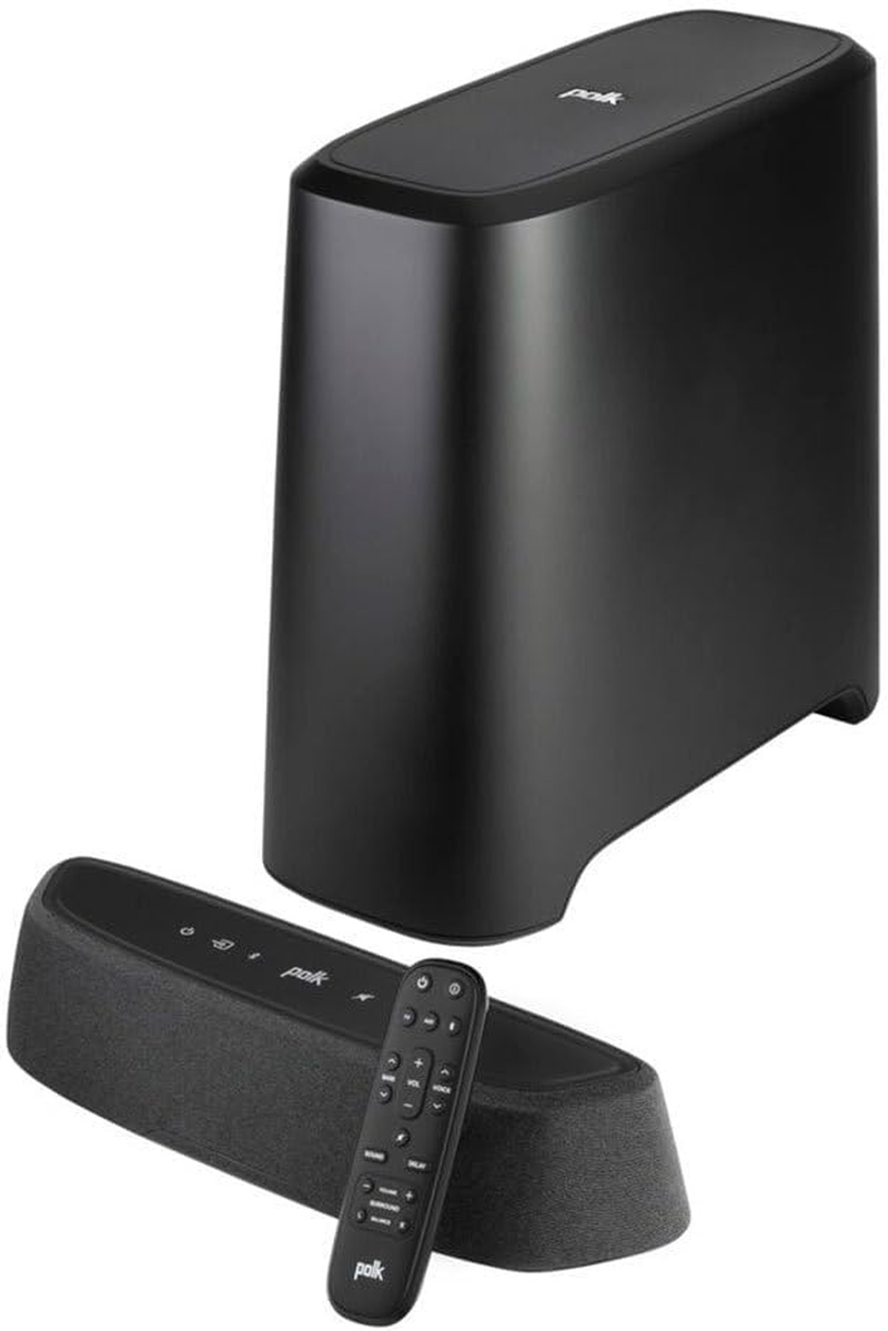 Polk Audio Magnifi Mini AX Ultra-Compact TV Soundbar with Wireless Subwoofer, Dolby Atmos and DTS:X, HDMI Earc, Bluetooth, Airplay 2, Google Chromecast image number 1