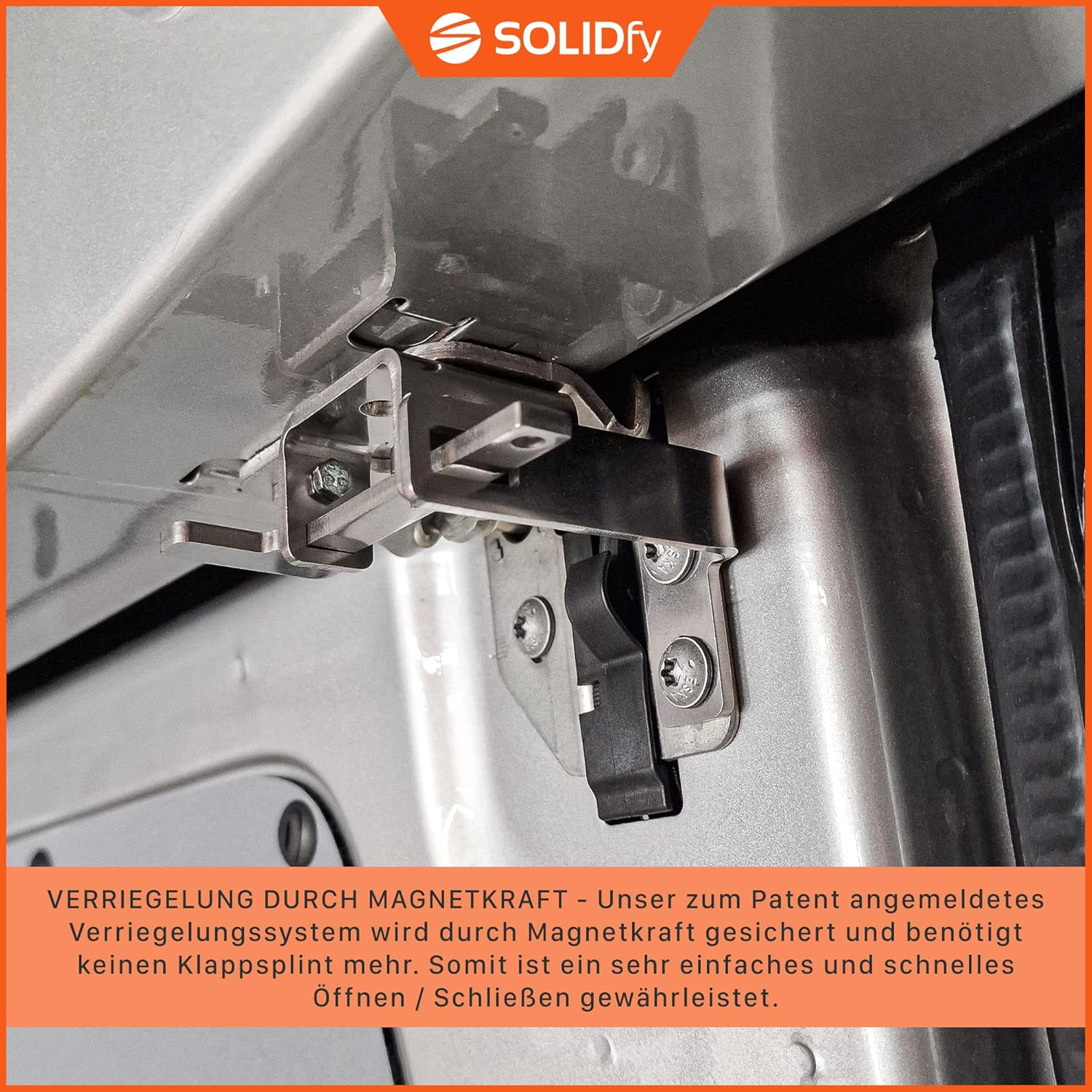 Solidfy&reg; - Rear Door Lock for Mercedes Sprinter W906 and VW Crafter I Type 2E | Rear Door Burglary Protection Security Caravan Camper image number 2