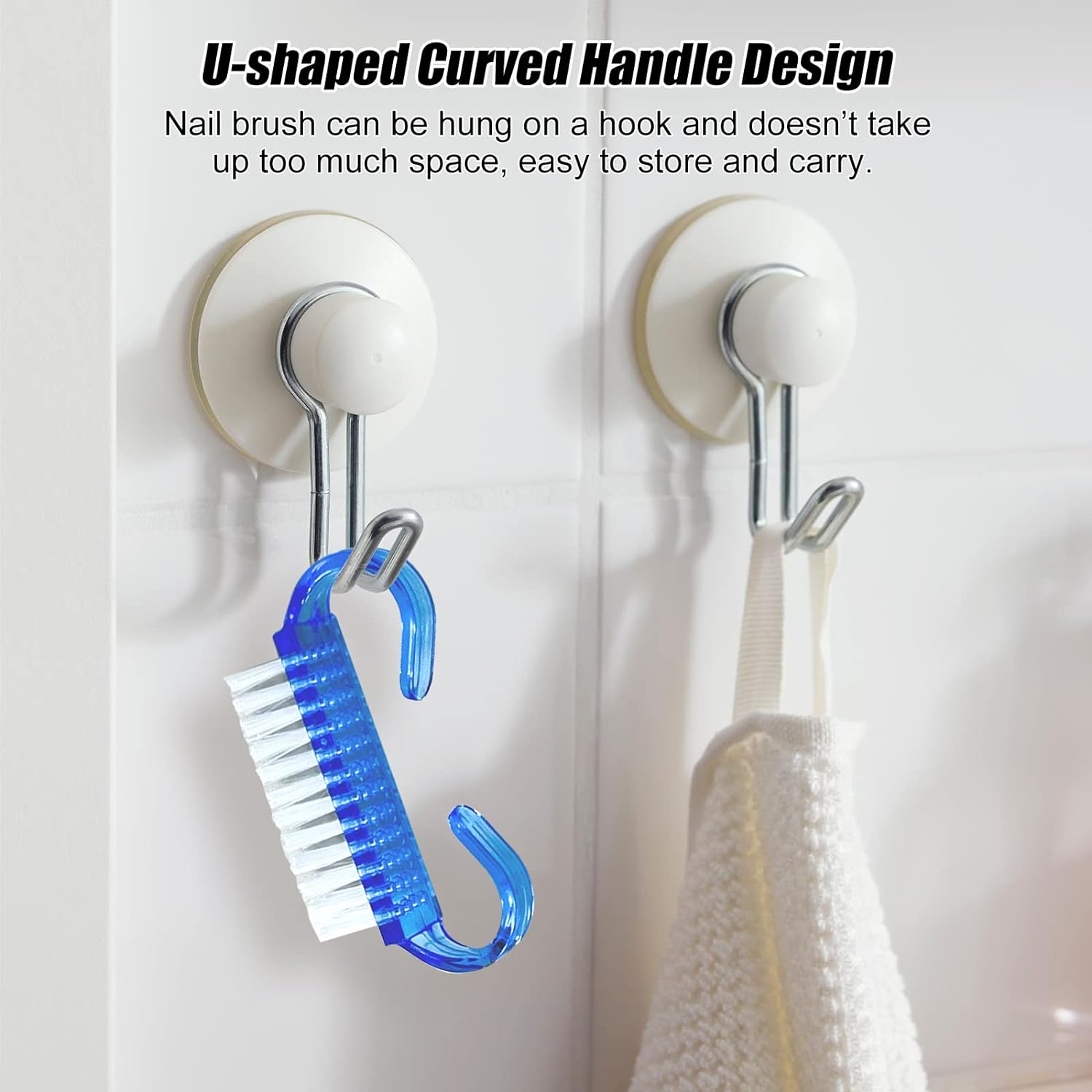 RETON 24 Pcs Handle Grip Nail Brush, Nail Brushes Fingernail Scrub Cleaning Brushes for Toes and Nails Cleaner, Pedicure Manicure Brush for Women Men Girls (Multicolor) image number 6