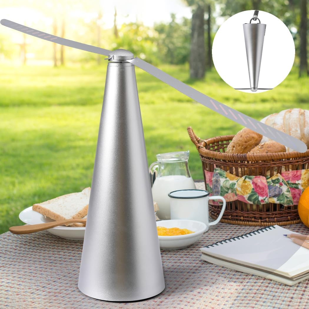 Fly Free Repellent Fan Trap Entertaining Chemical Hook Indoor Outdoor Home image number 5