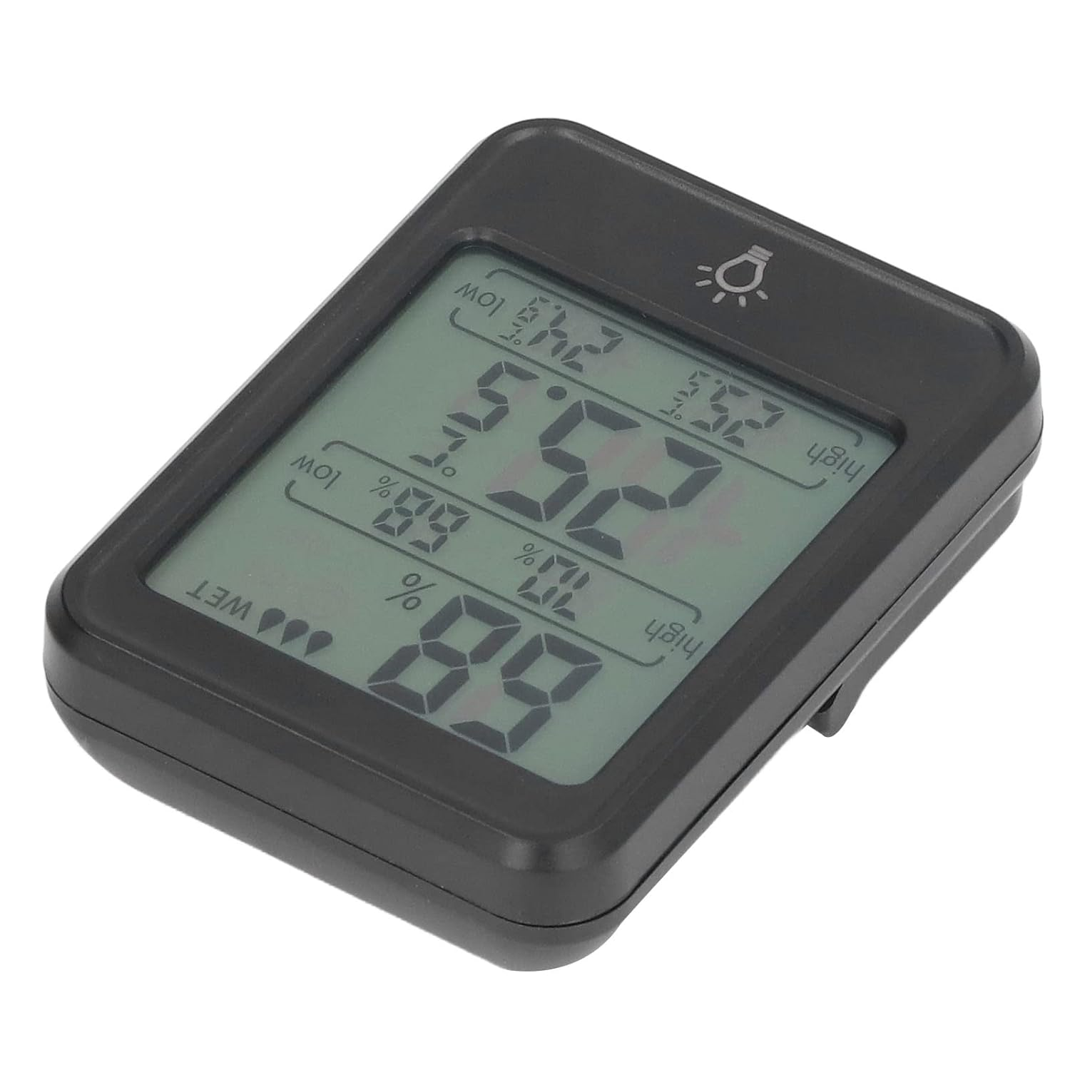 Tnfeeon Digital Thermometer and Hygrometer,Clear LCD Screen, HIGH Accuracy, Cartoon FACE Indicator, Wide Application, Easy to Use, Indoor and Outdoor Use, for Home and Office image number 4