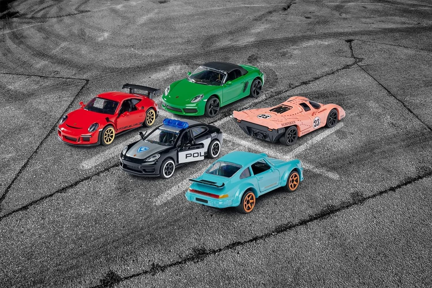 Majorette Porsche Edition 1:64 Scale Diecast Model Cars Giftpack (5 Piece Box) image number 3