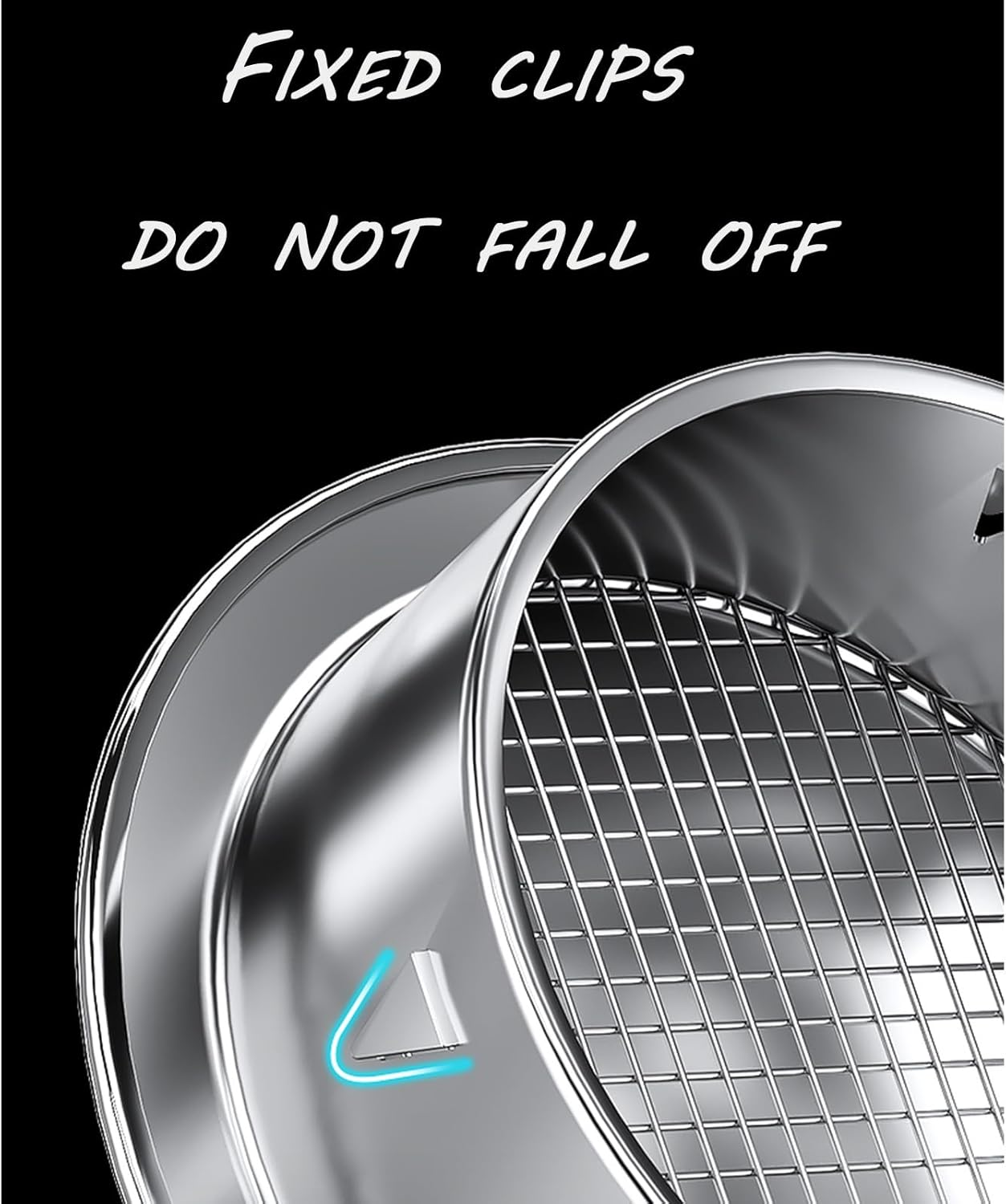 Vent Hood, Stainless Steel Ventilation Cap, round Louver Grille Cover, Wall Mount Exhaust Covers Vents Outlet, Wall Mount Air Ducting Ventilation Outlet image number 4