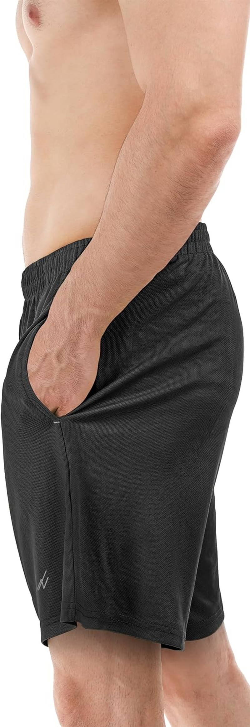 NY Threads Men'S Athletic Shorts Quick Dry Loose-Fit Lightweight Running Workout Gym Shorts with Pockets image number 2