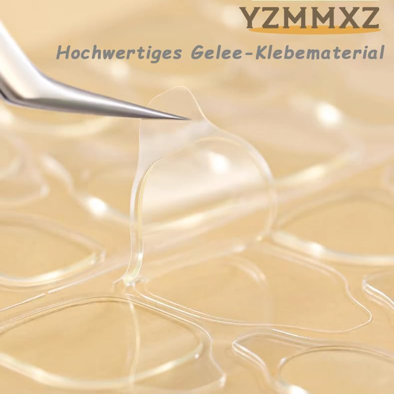 720 Pcs False Nail Sticky Tabs, 30 Sheets Transparent Double-Sided Adhesive Nail Tabs - 12 Sizes, Reusable & Nail-Friendly Sticky Pads with Protective Film image number 2