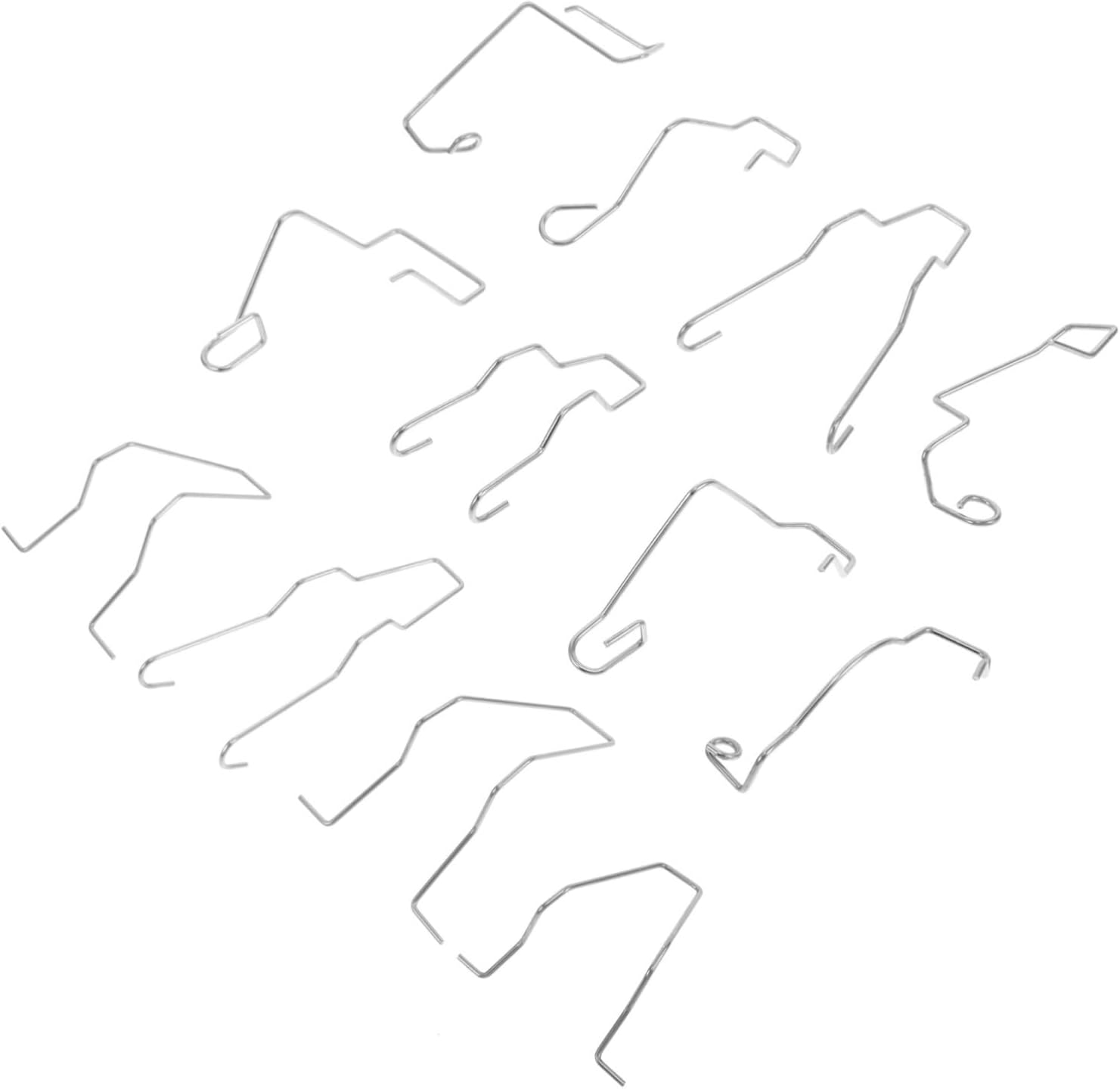 JECOMPRIS 12Pcs Sturdy Stainless Steel Car Headlight Bulb Retainer Clamps Easy Installation Fit