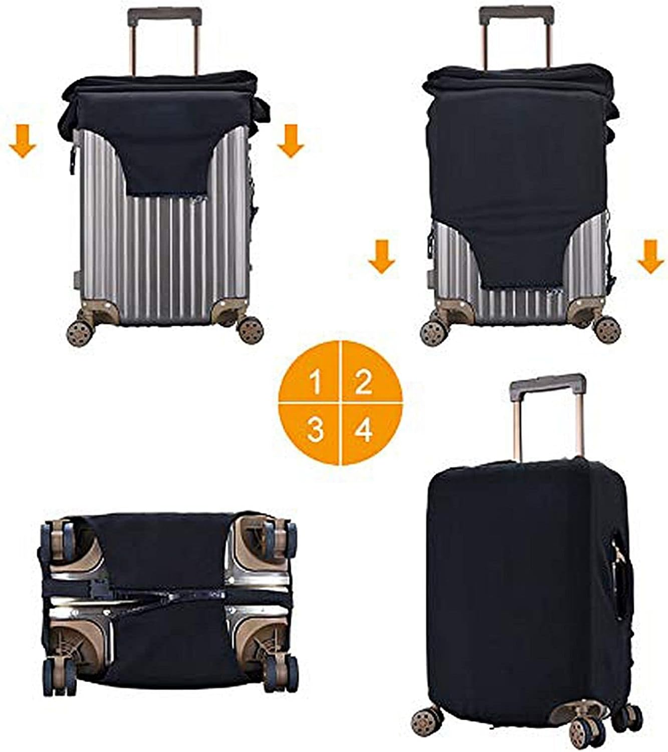 Stars Eastern Stars Luggage Cover Anti-Scratch Suitcase Protector Fits 18-32 Inch Luggage image number 3