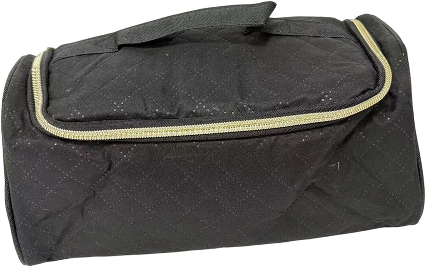 Yosoo Hair Tools Travel Bag, Portable Heat Proof Styling Accessories Storage Case for Straightener Curling Iron, with Integrated Hanging Hook for Salon Oil, Clips, Hairspray (Black) image number 3