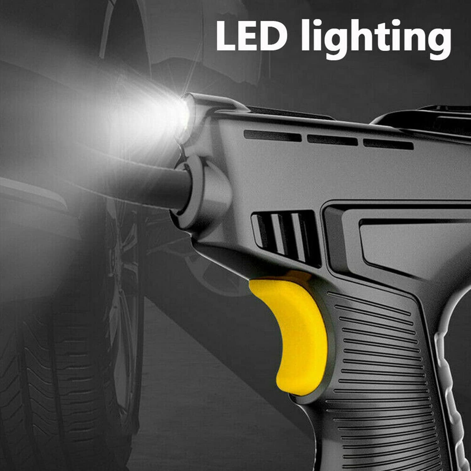 Automatic Cordless Car Tyre Inflator Handheld LCD Digital Air Compressor Pump for Car, Bike, Motorcycle, Balls image number 5