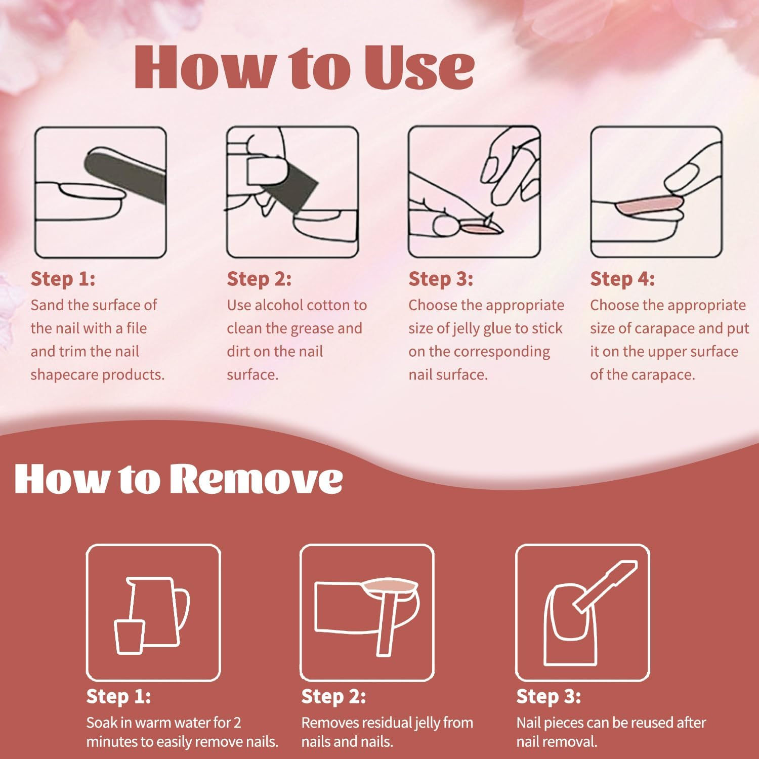 24Pcs Kiss Kiss Nails French Tip False Nails Press-On Short Stick-On Daily Wear